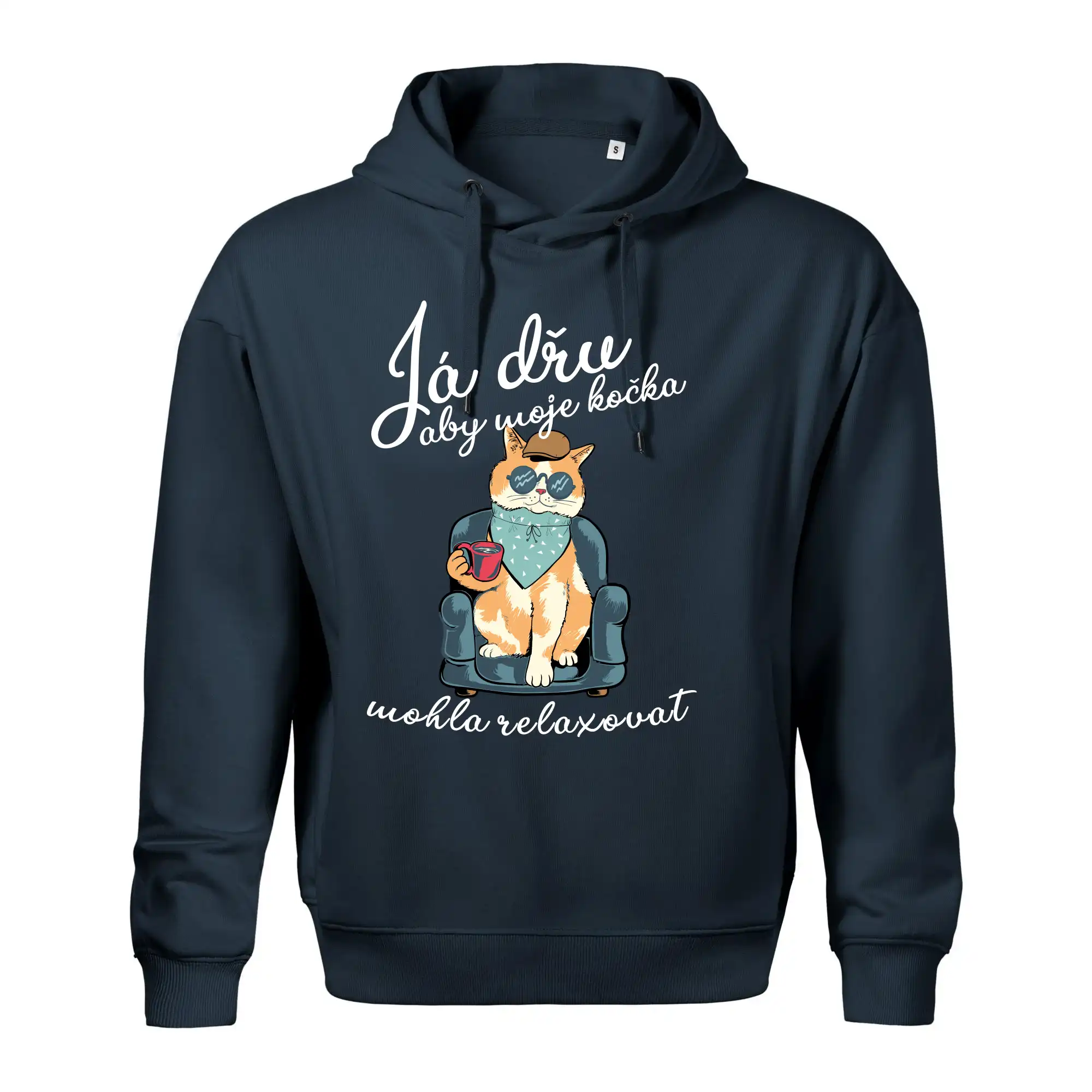 Já dřu, aby moje kočka mohla relaxovat