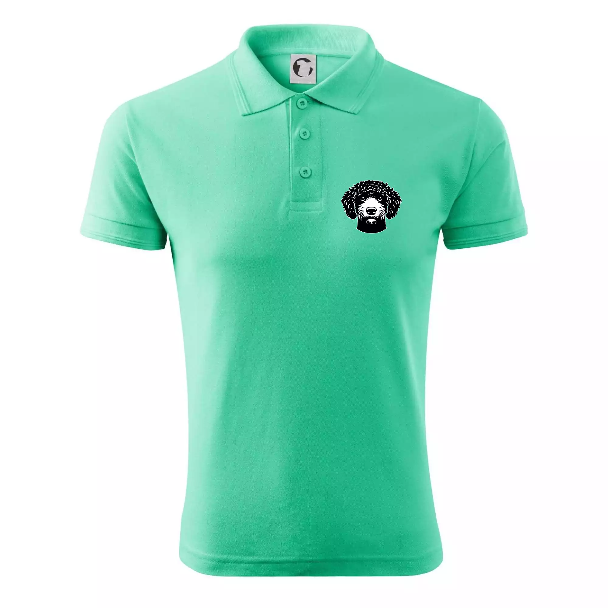 Lagotto romagnolo hlava na prsu