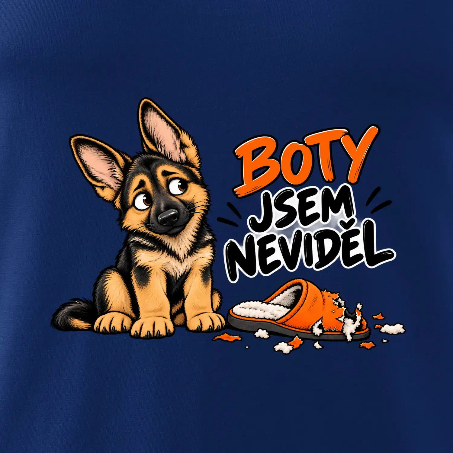 Boty jsem neviděl - štěně vlčáka