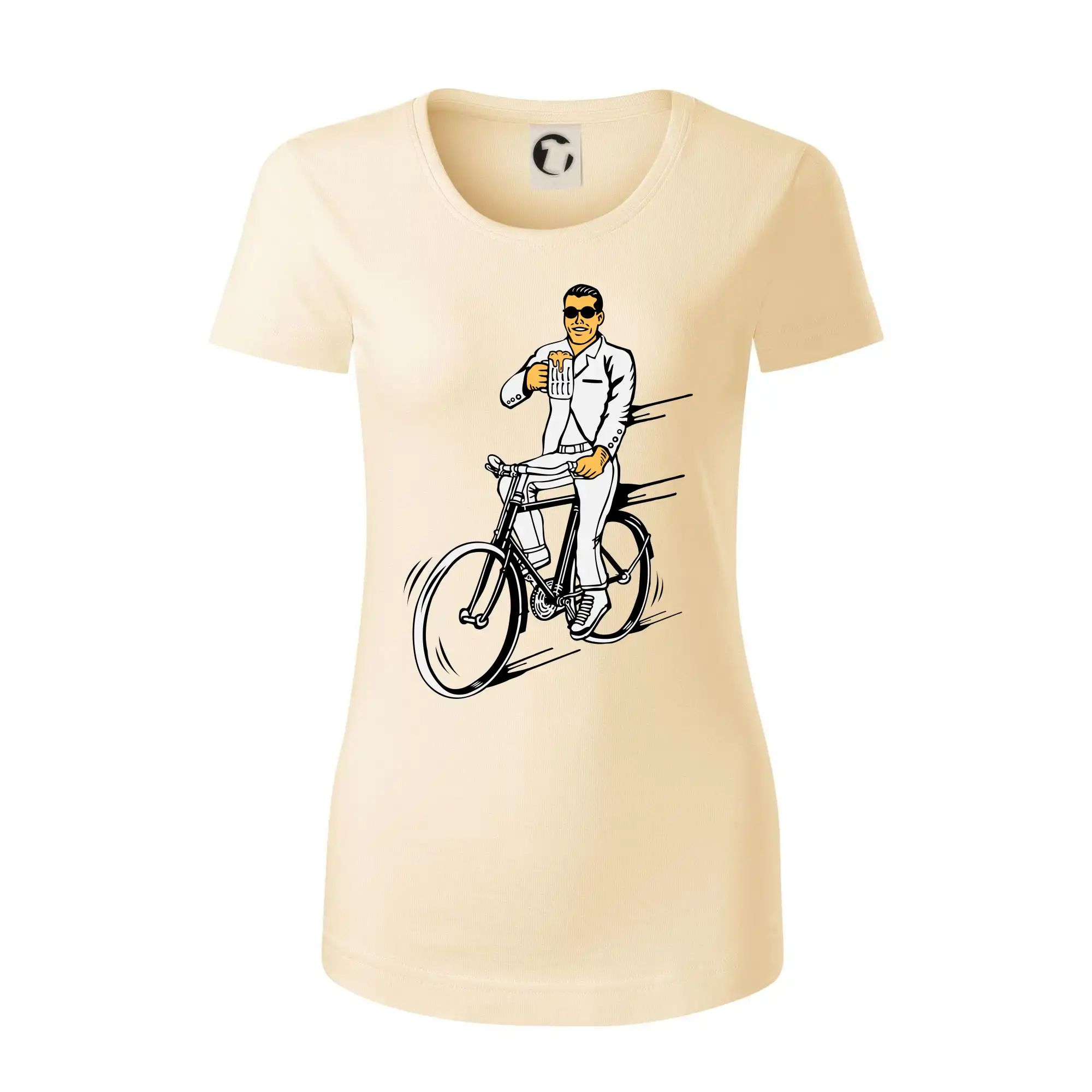 Gentleman na kole s pivem