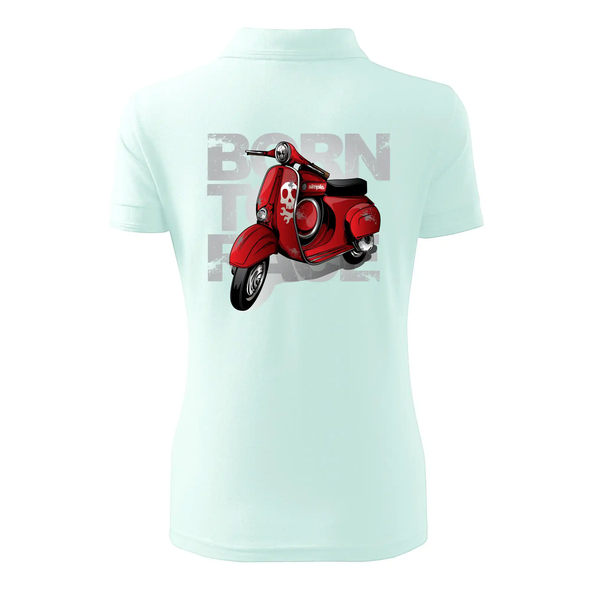 Scooter born to ride red