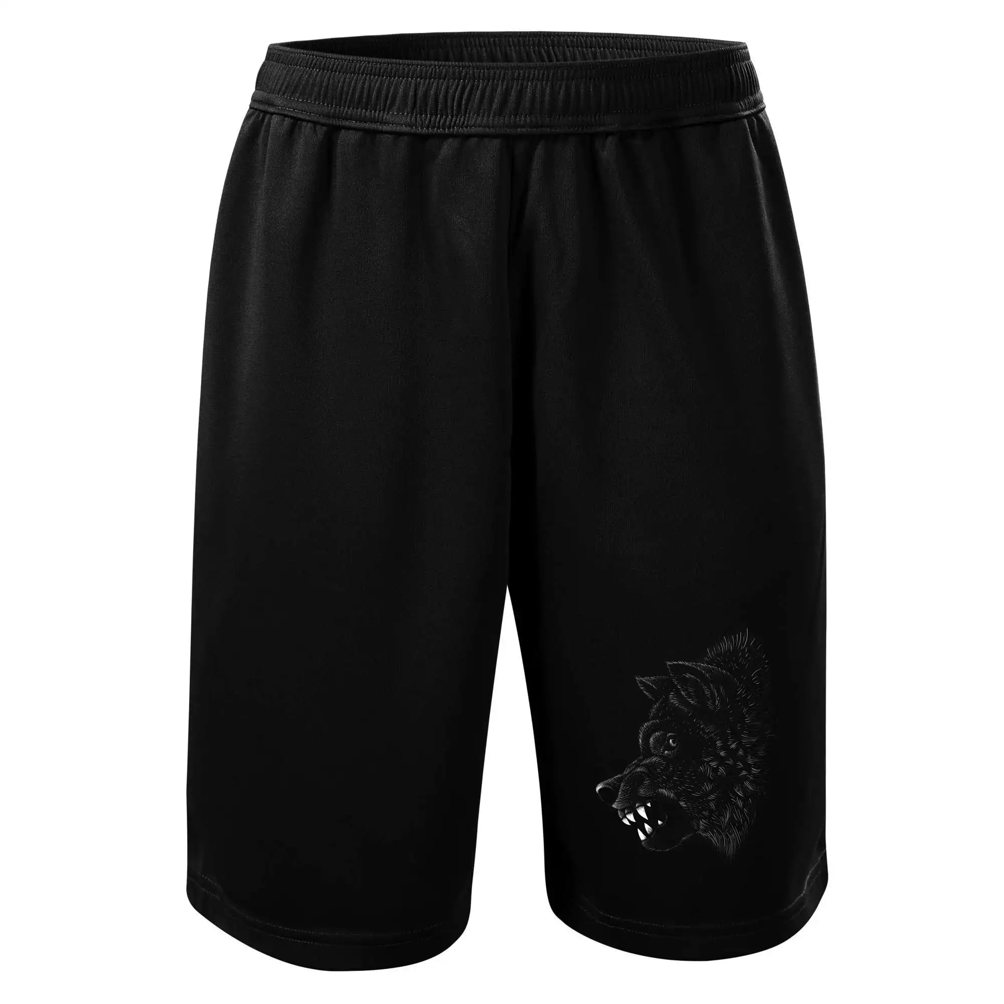 Vlk s vyceněnými zuby