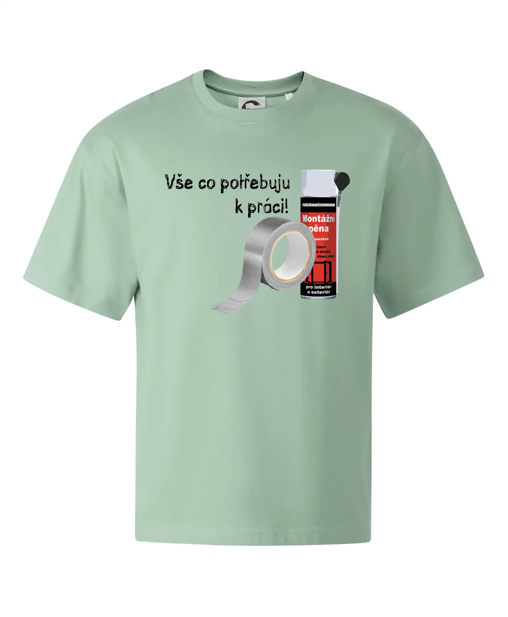 Pěna  a páska - vše co potřebuji k práci