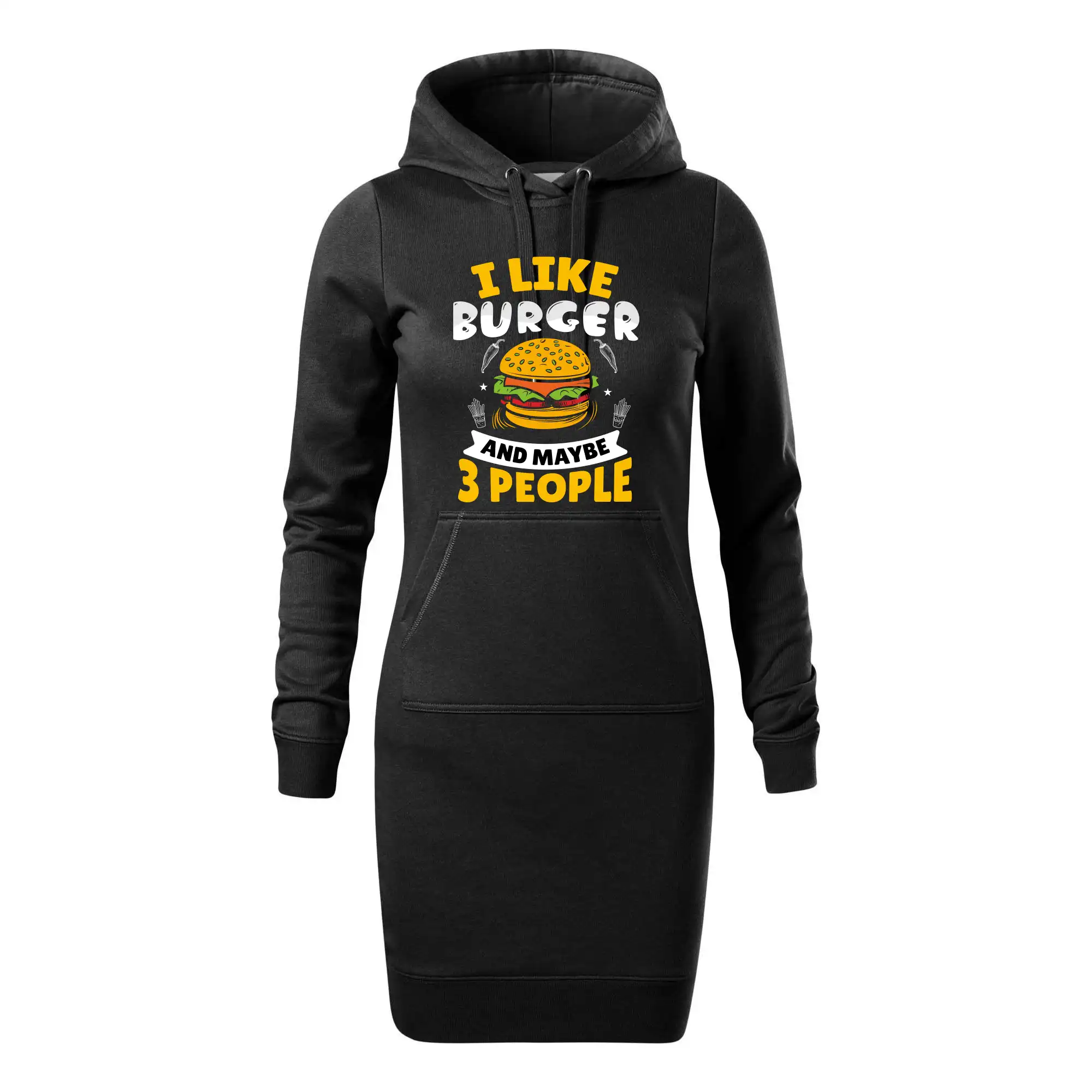 I like burger and maybe 3 people