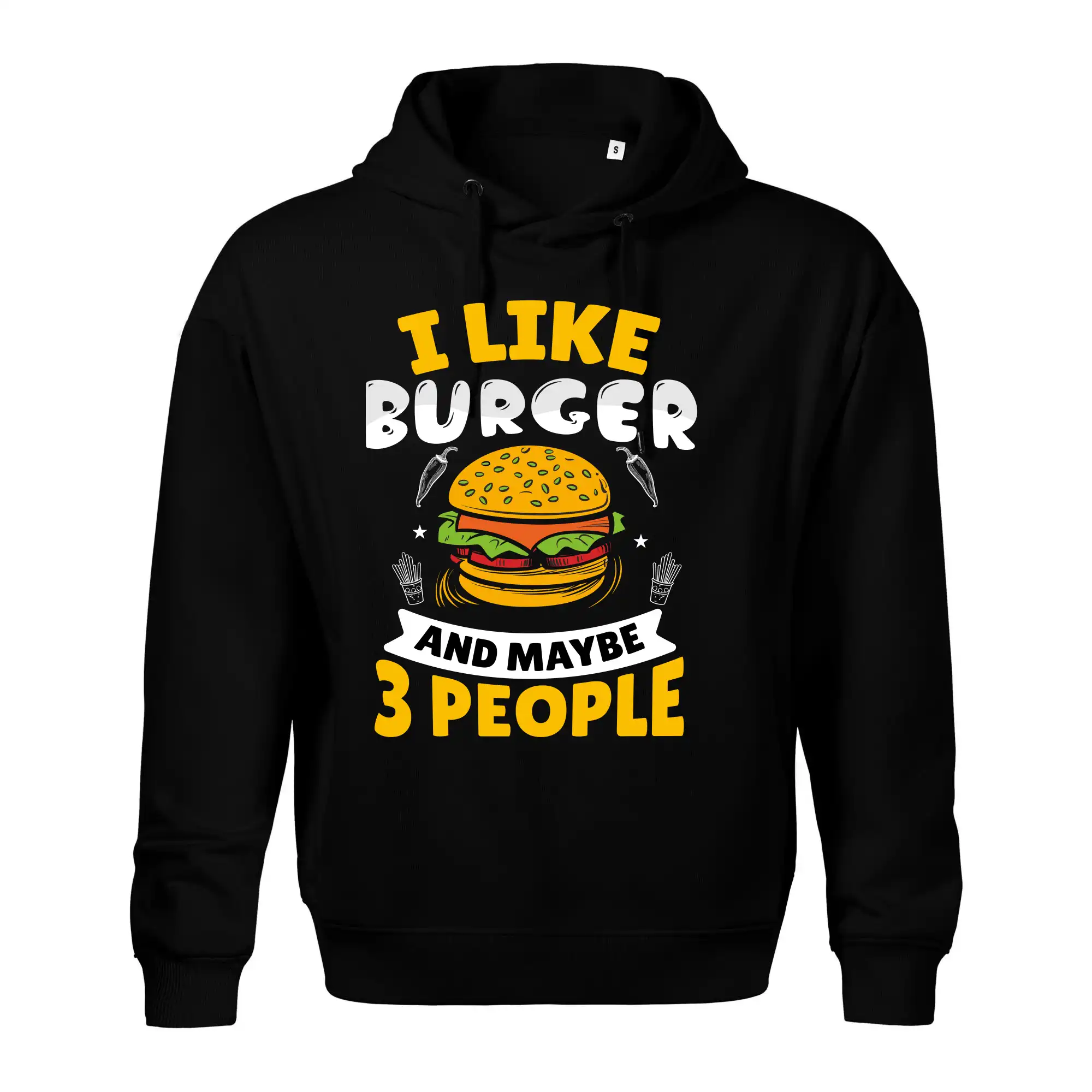 I like burger and maybe 3 people
