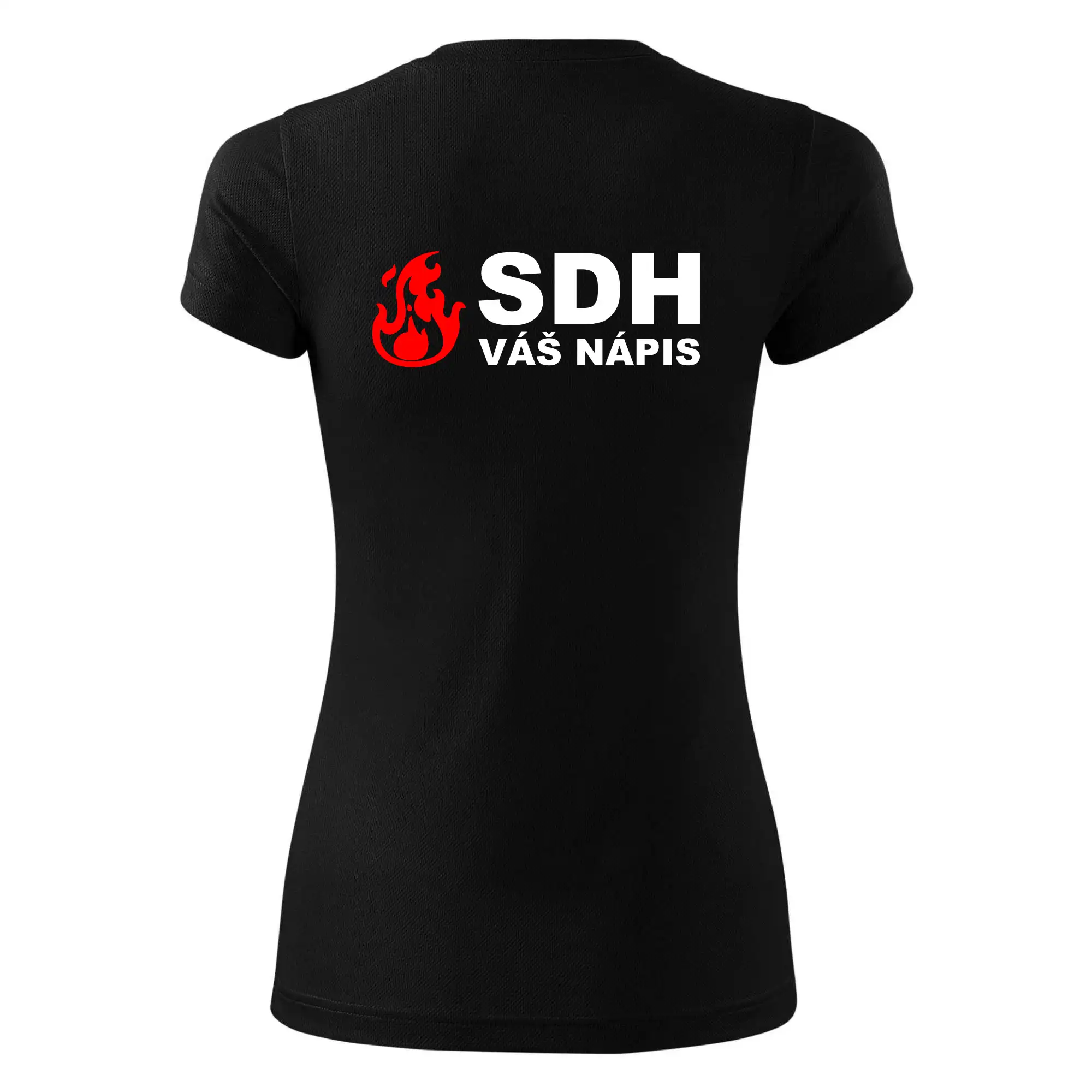 SDH nápis (oheň, název sboru - vlastní nápis)