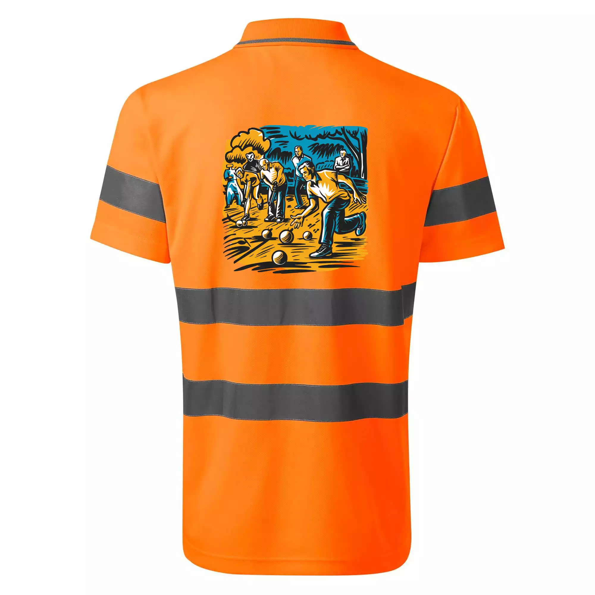 Petanque hra - modro oranžová