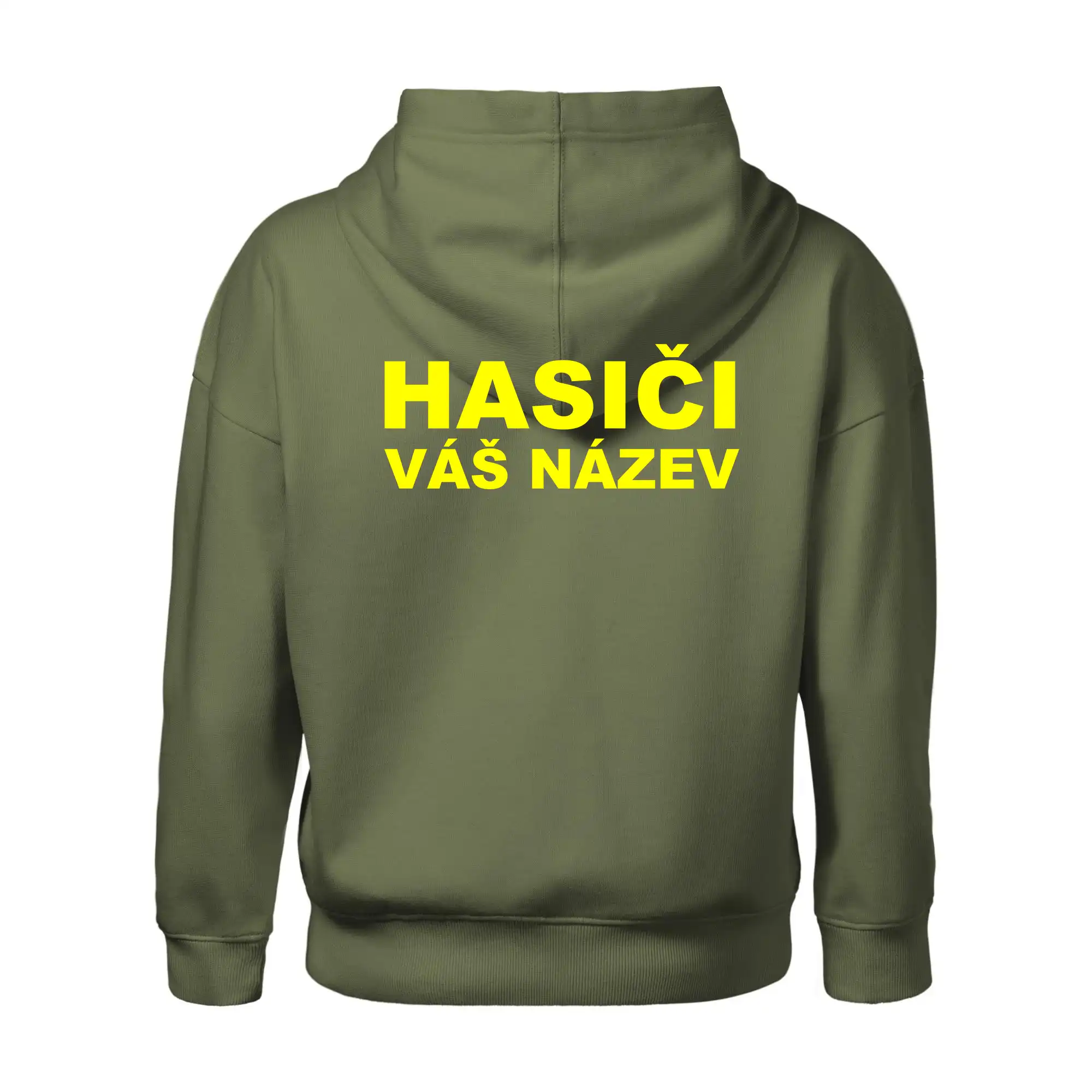 Hasiči - žlutý nápis - váš název sboru