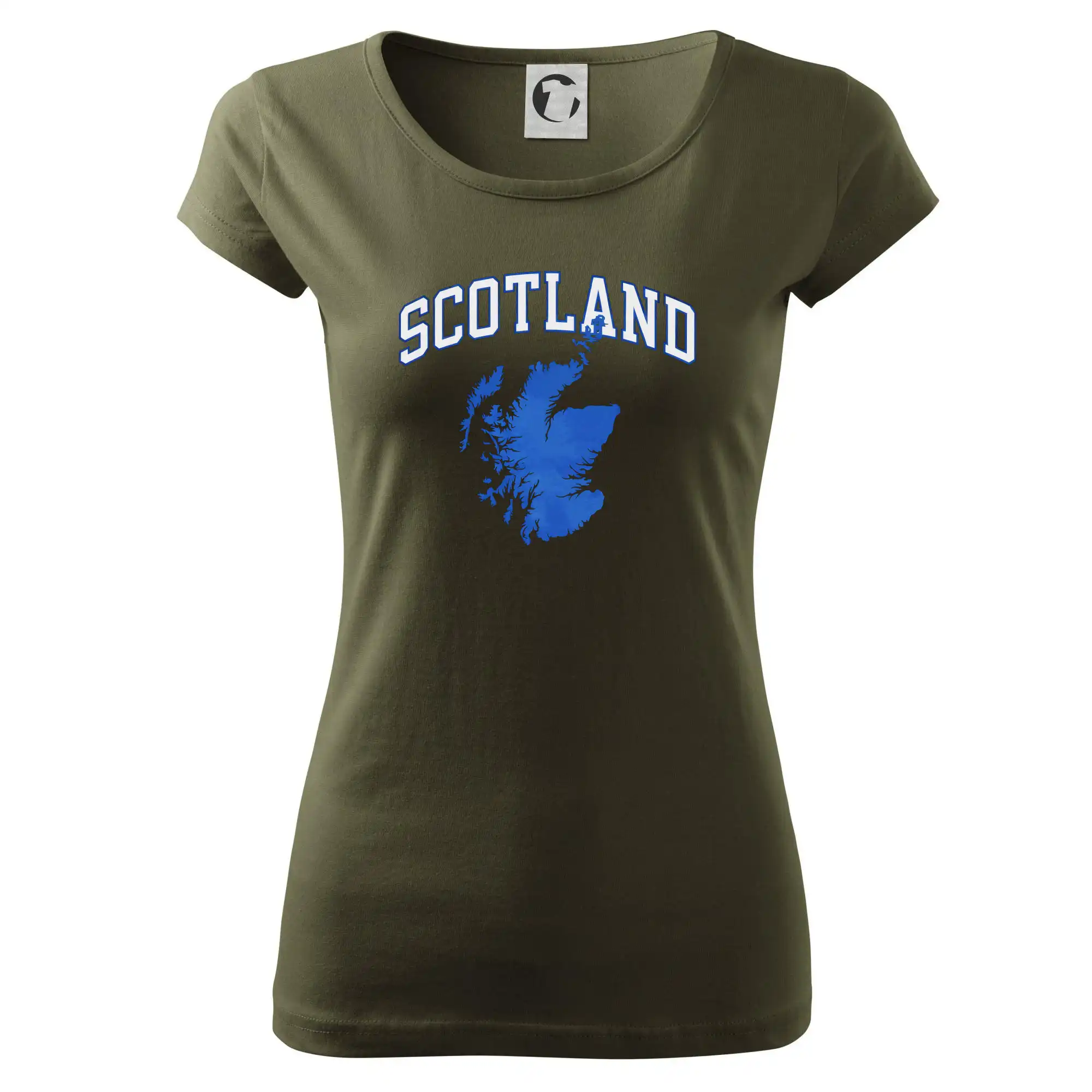 Scotland nápis s mapou
