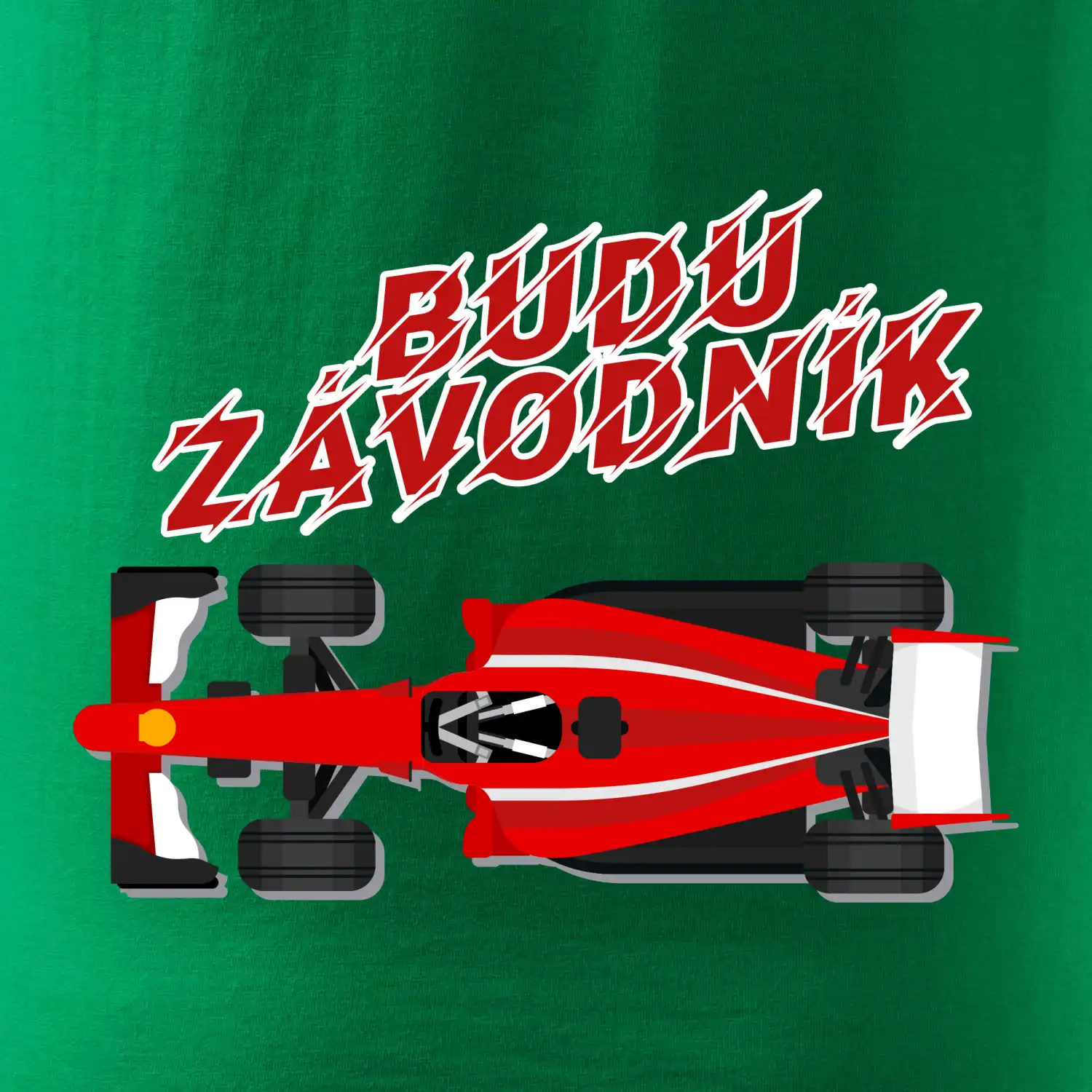 Budu závodník červená formule