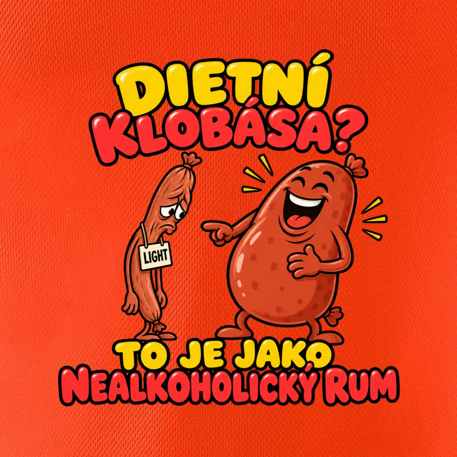 Dietní klobása jako nealkoholický rum
