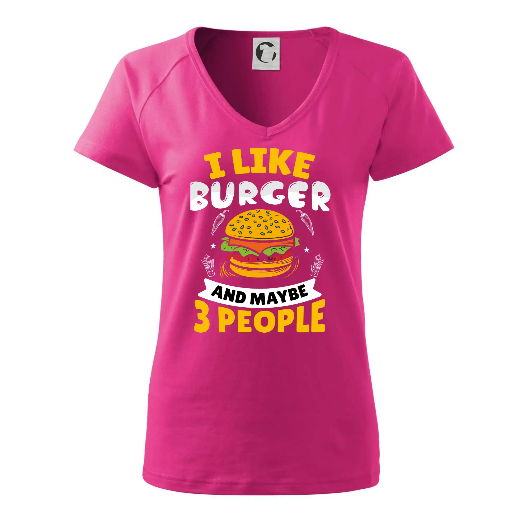 I like burger and maybe 3 people
