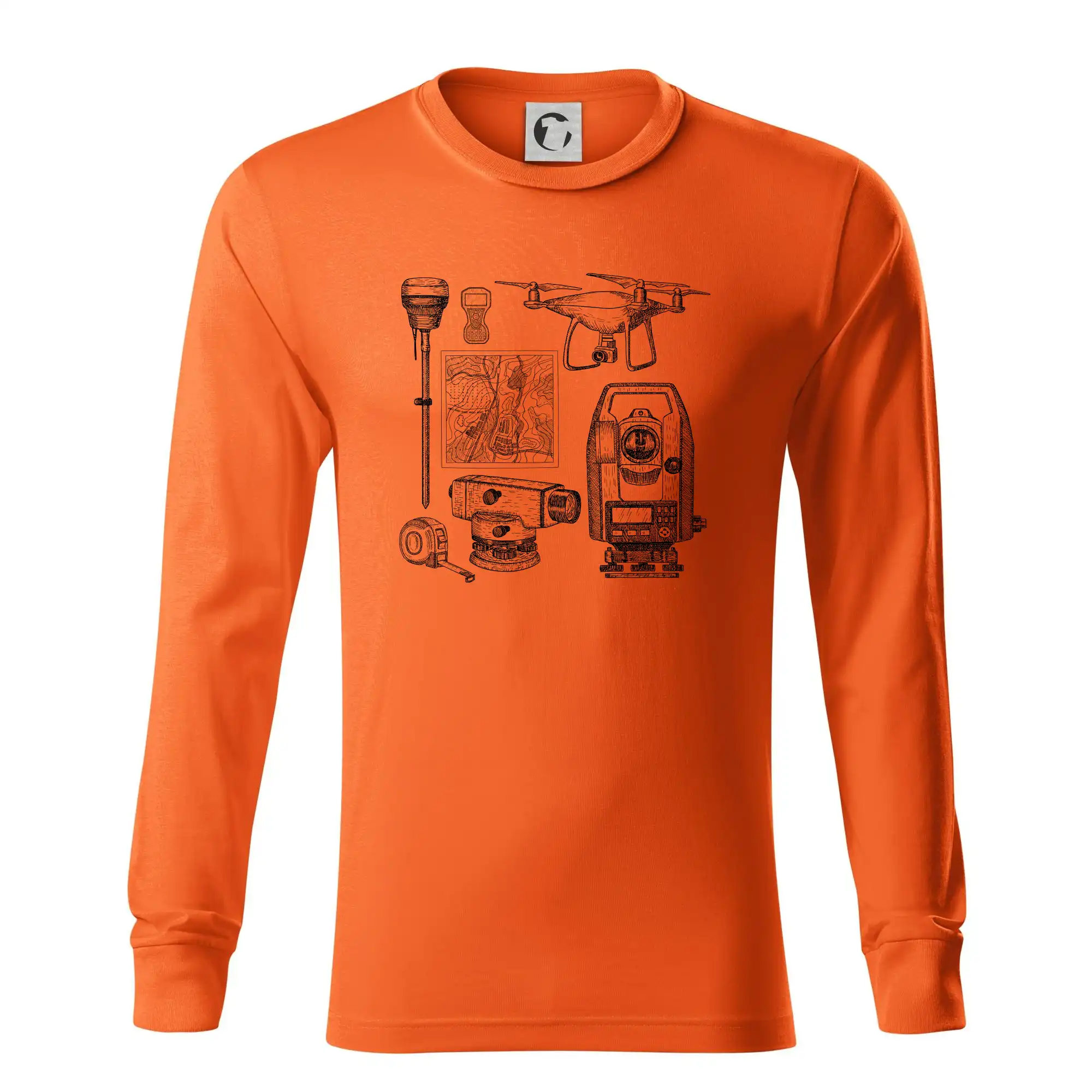 Geodet teodolit dron