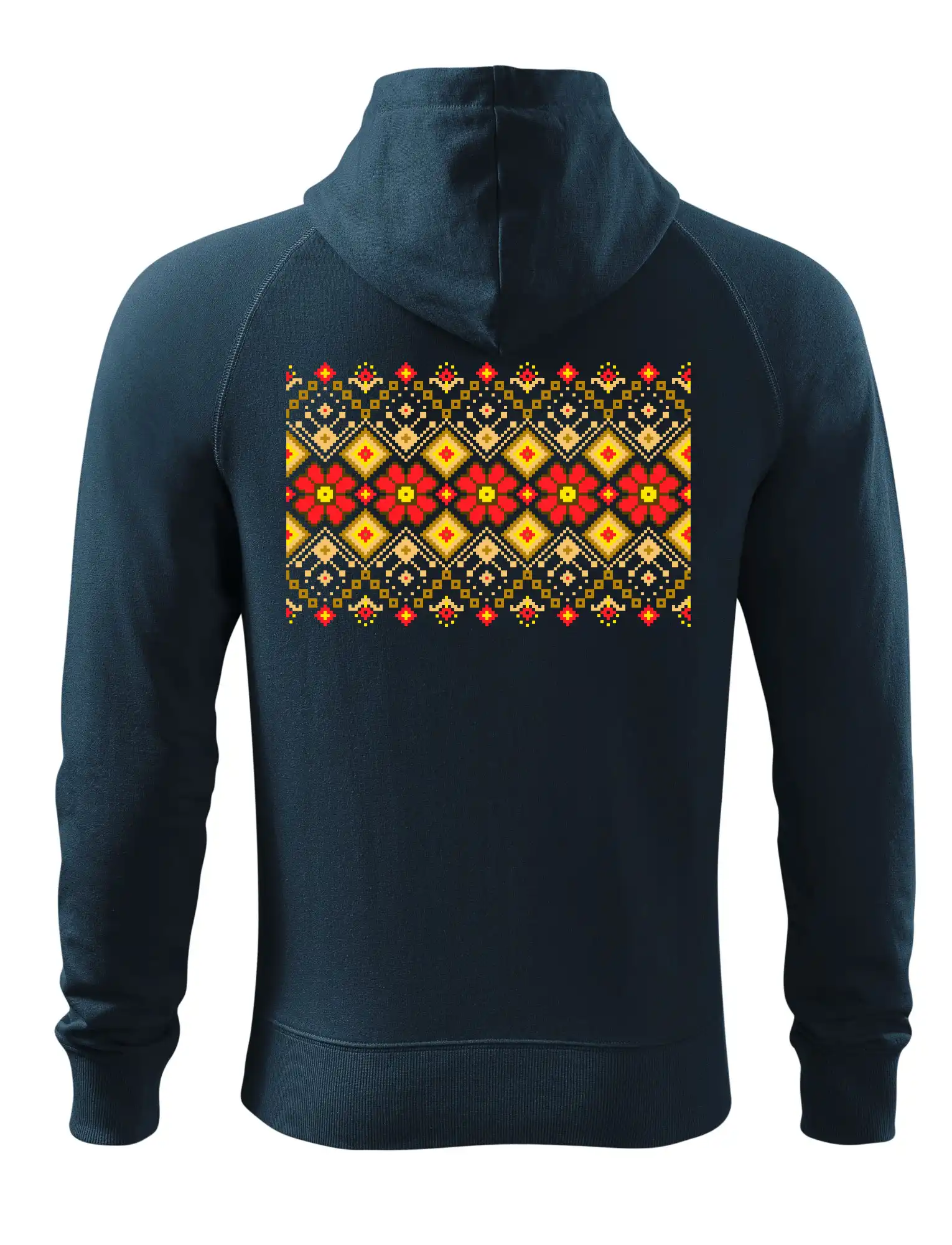 Ukrajinský vzor  - Červené květiny