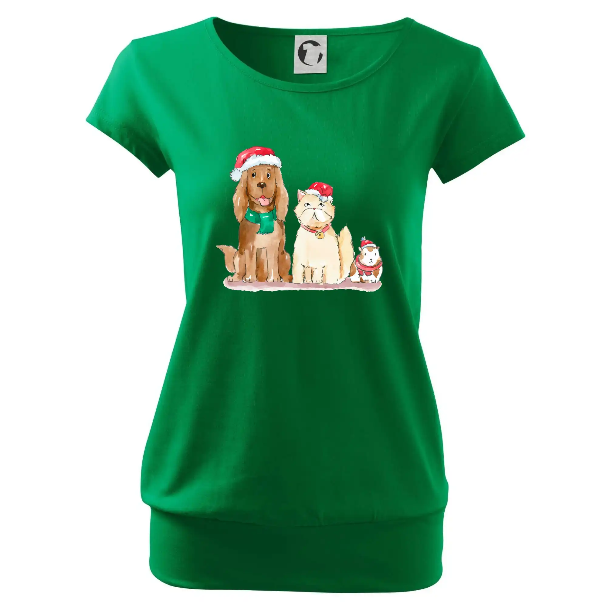 Veselé vánoce - pes, křeček a kočka