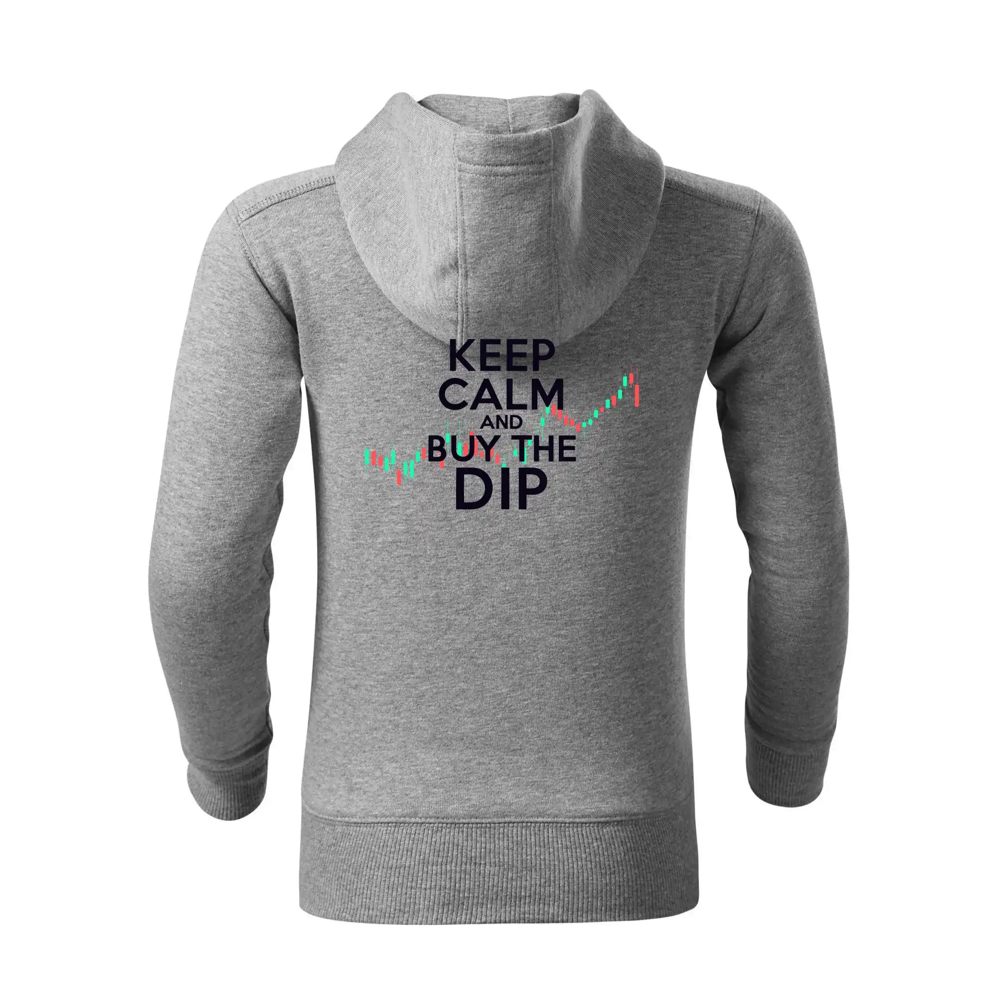 Zeleno červený graf Keep Calm and Buy the Dip