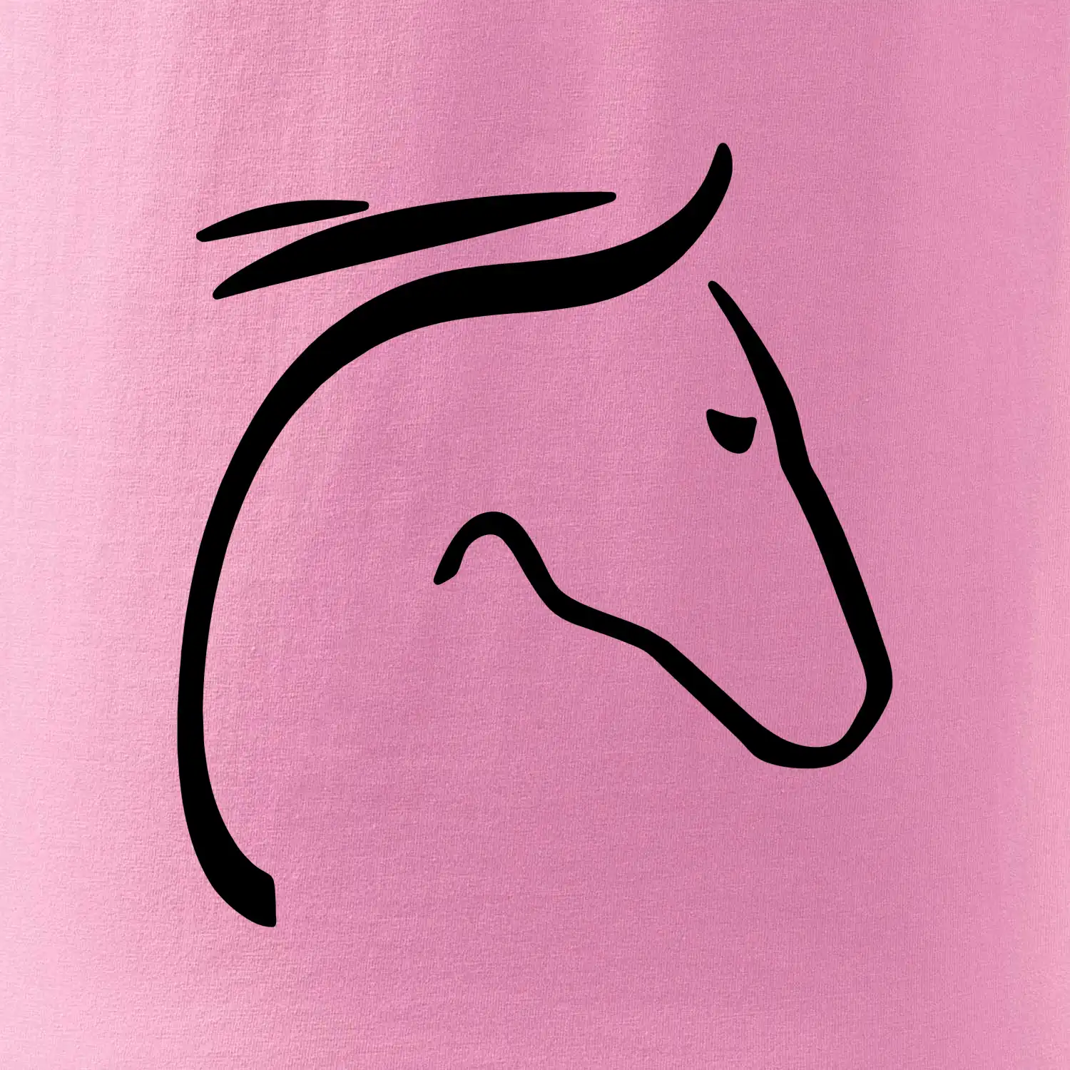 Kůň - hlava silueta