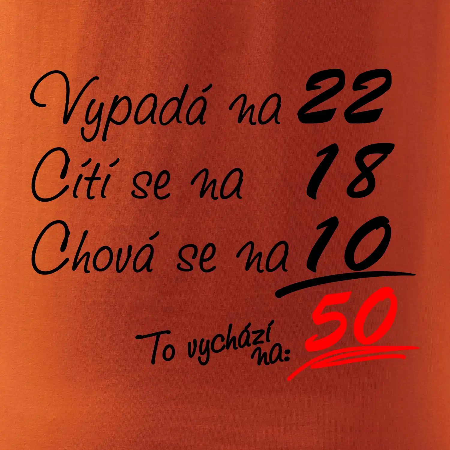 Vypadá, cítí se, chová se - 50 let