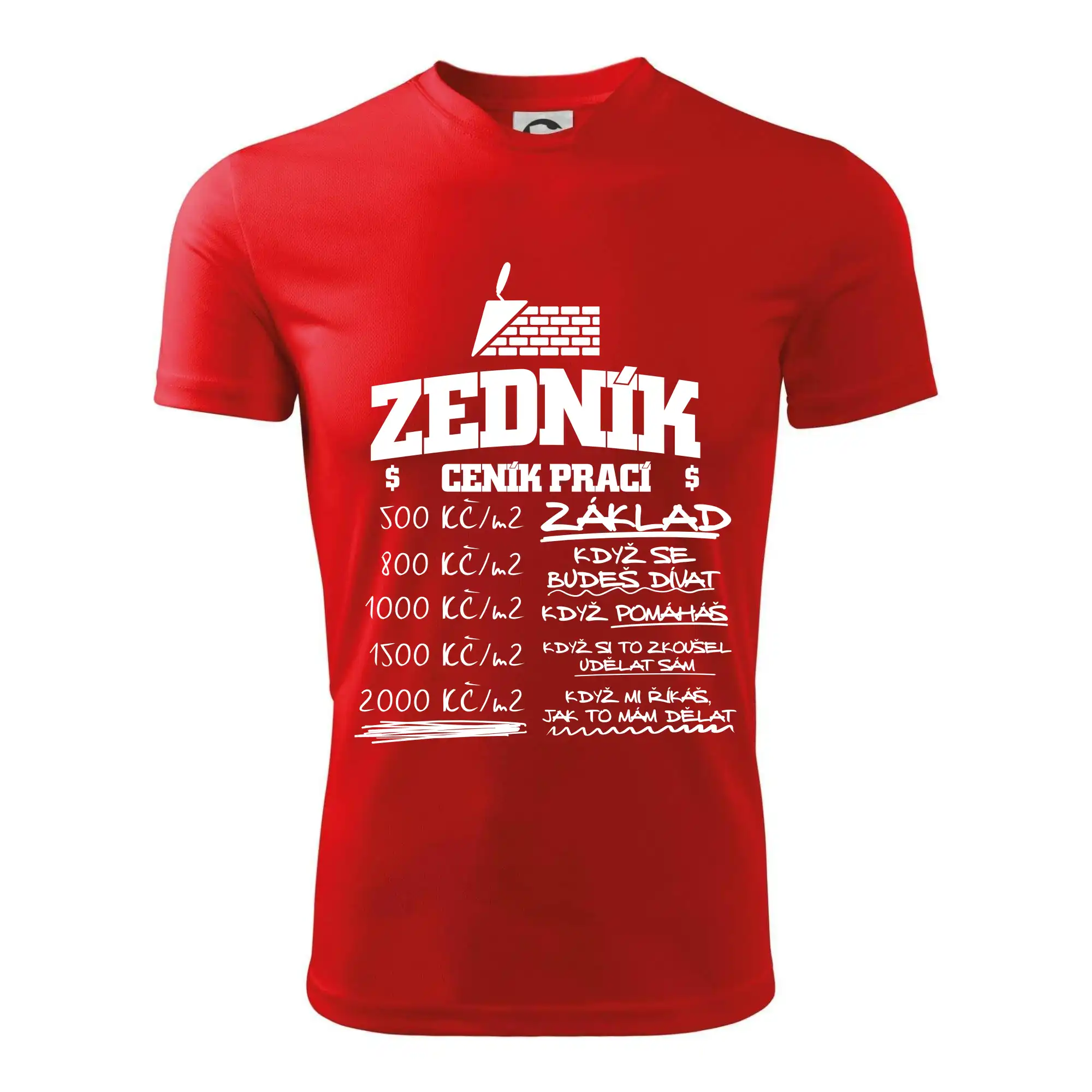 Ceník zedníka - cena za metr