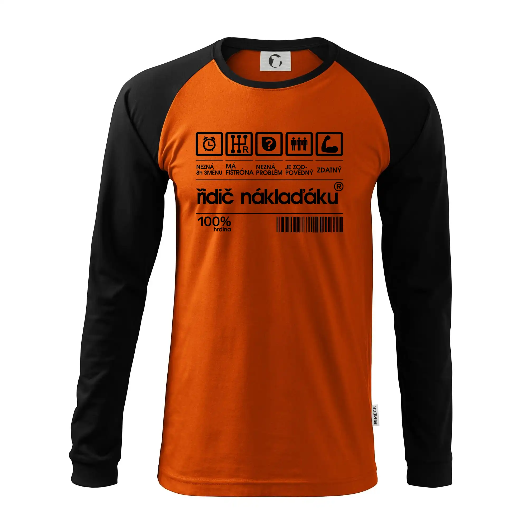 Čárový kód řidič náklaďáku