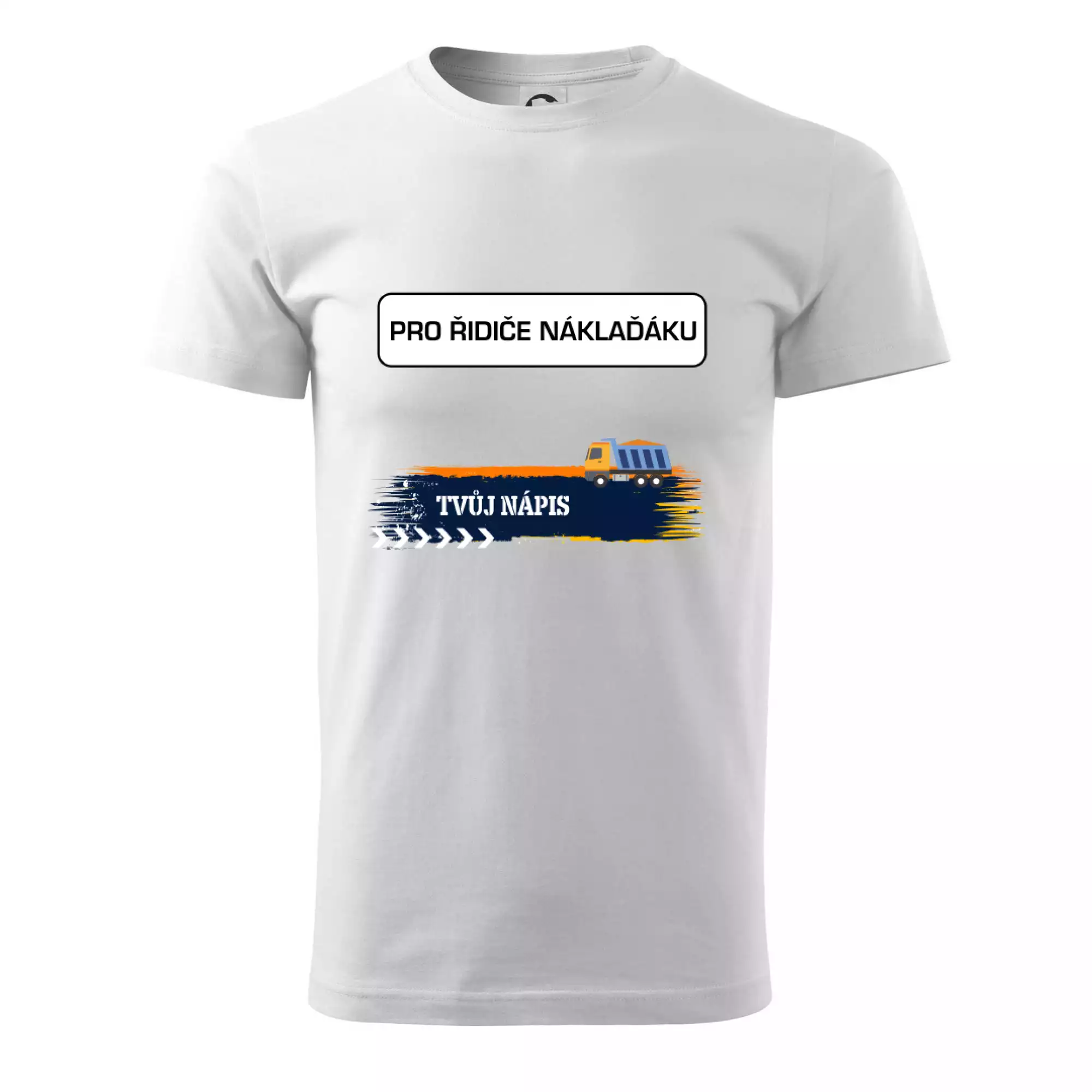 Stavba - vlastní nápis - náklaďák