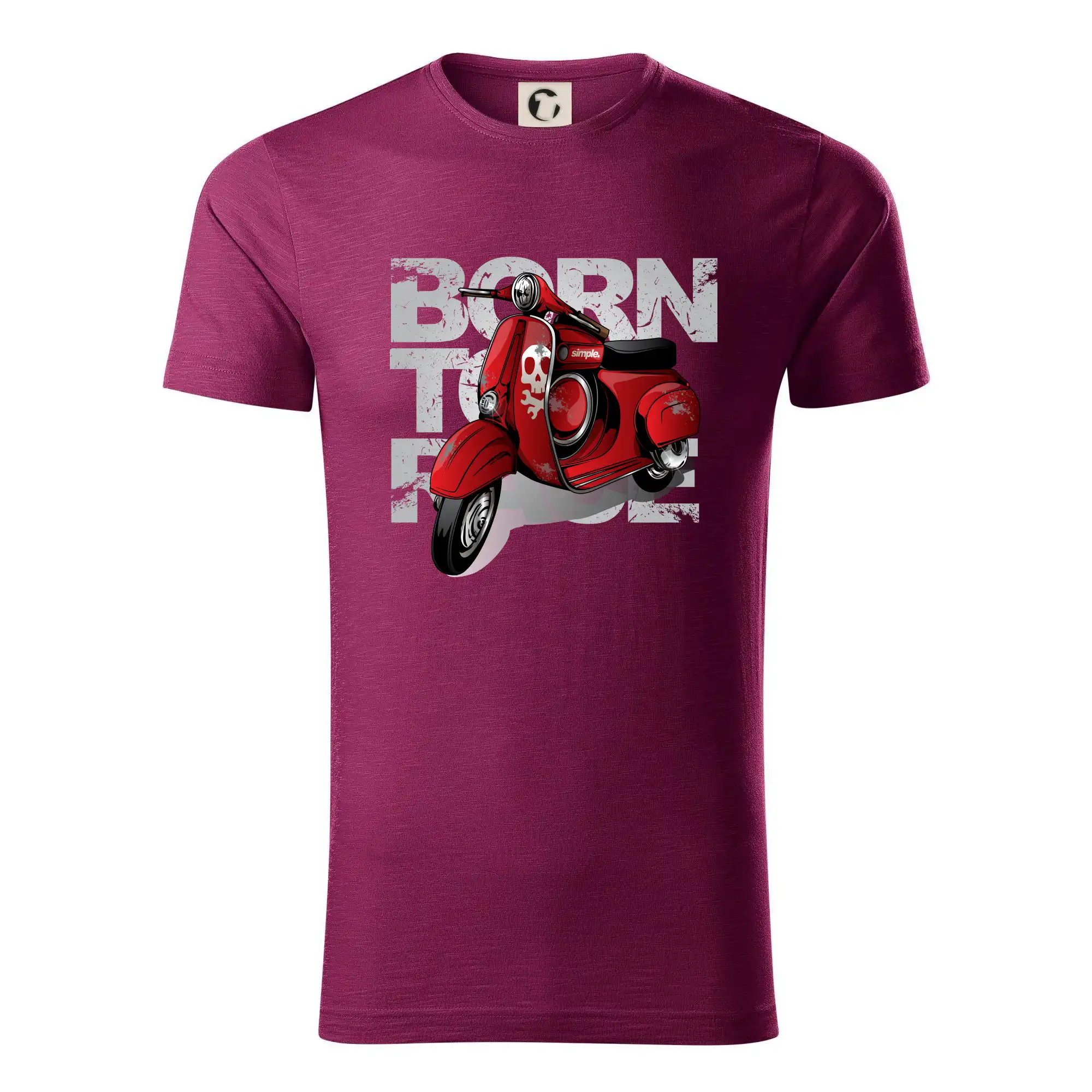 Scooter born to ride red