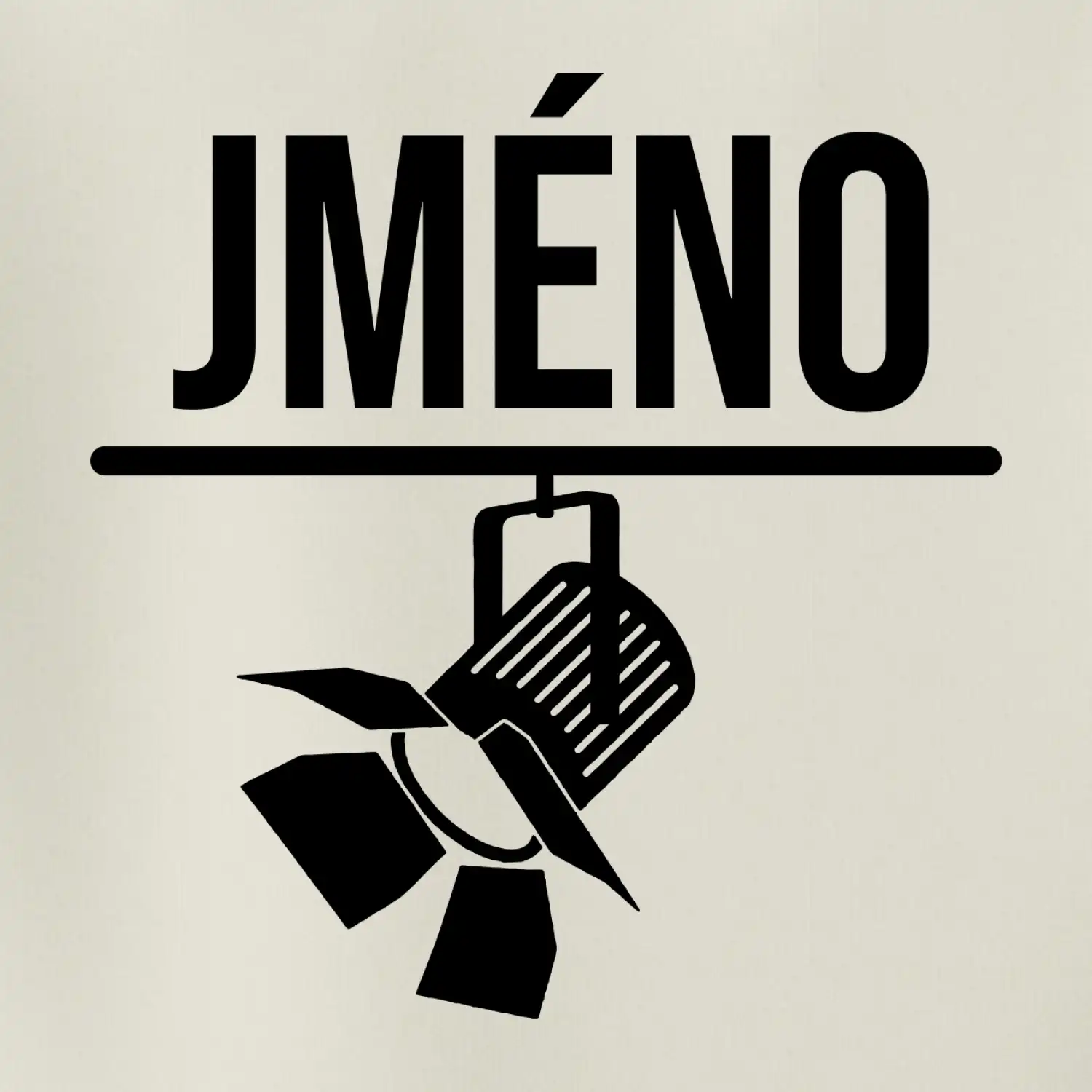 Jméno a nápis na zádech - stage crew