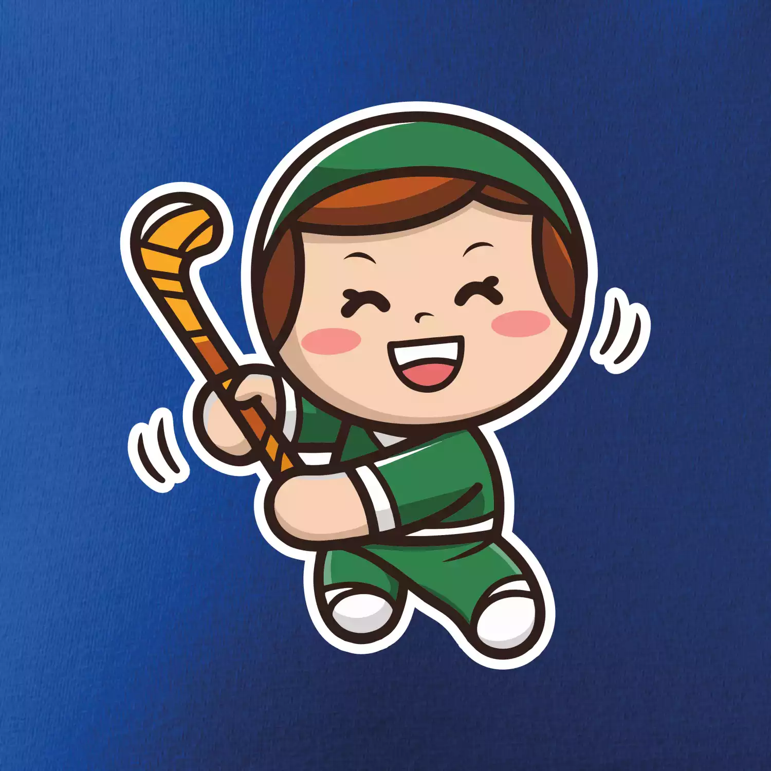 Ikona pozemní hokej kluk / holka