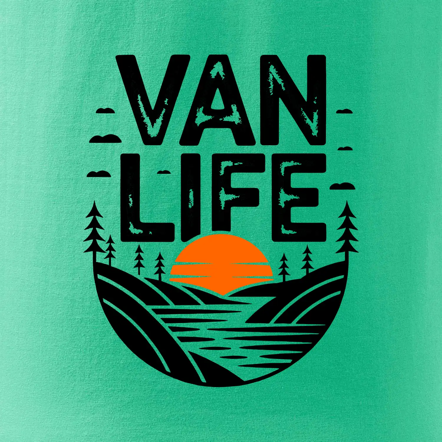 Van life a  Západ slunce