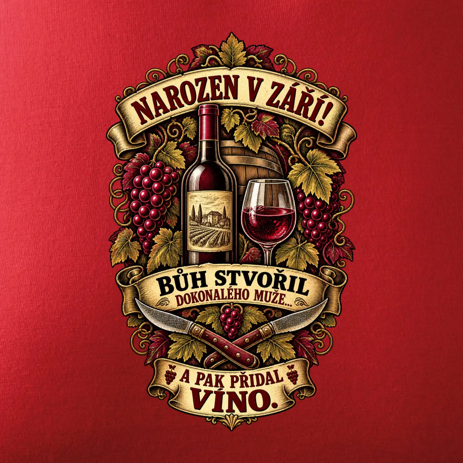 Narozen v září! Víno