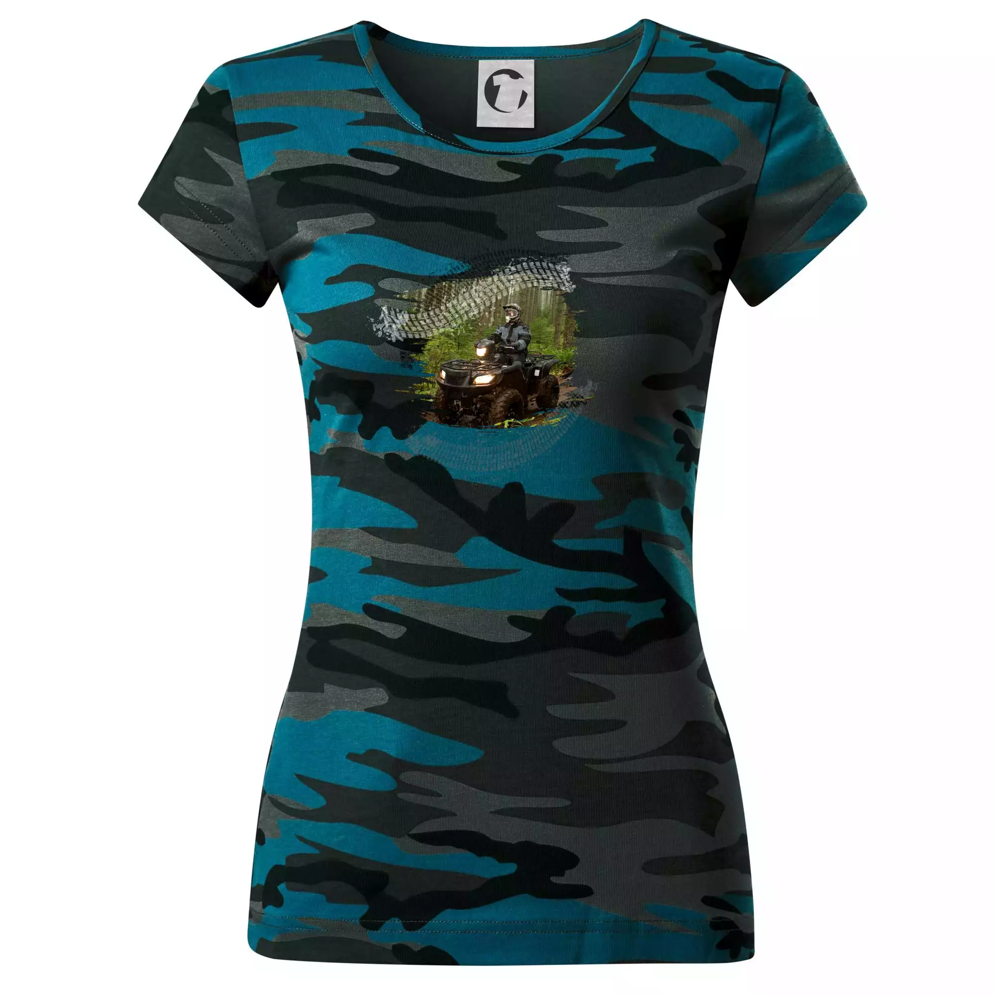 ATV čtyřkolka v lese