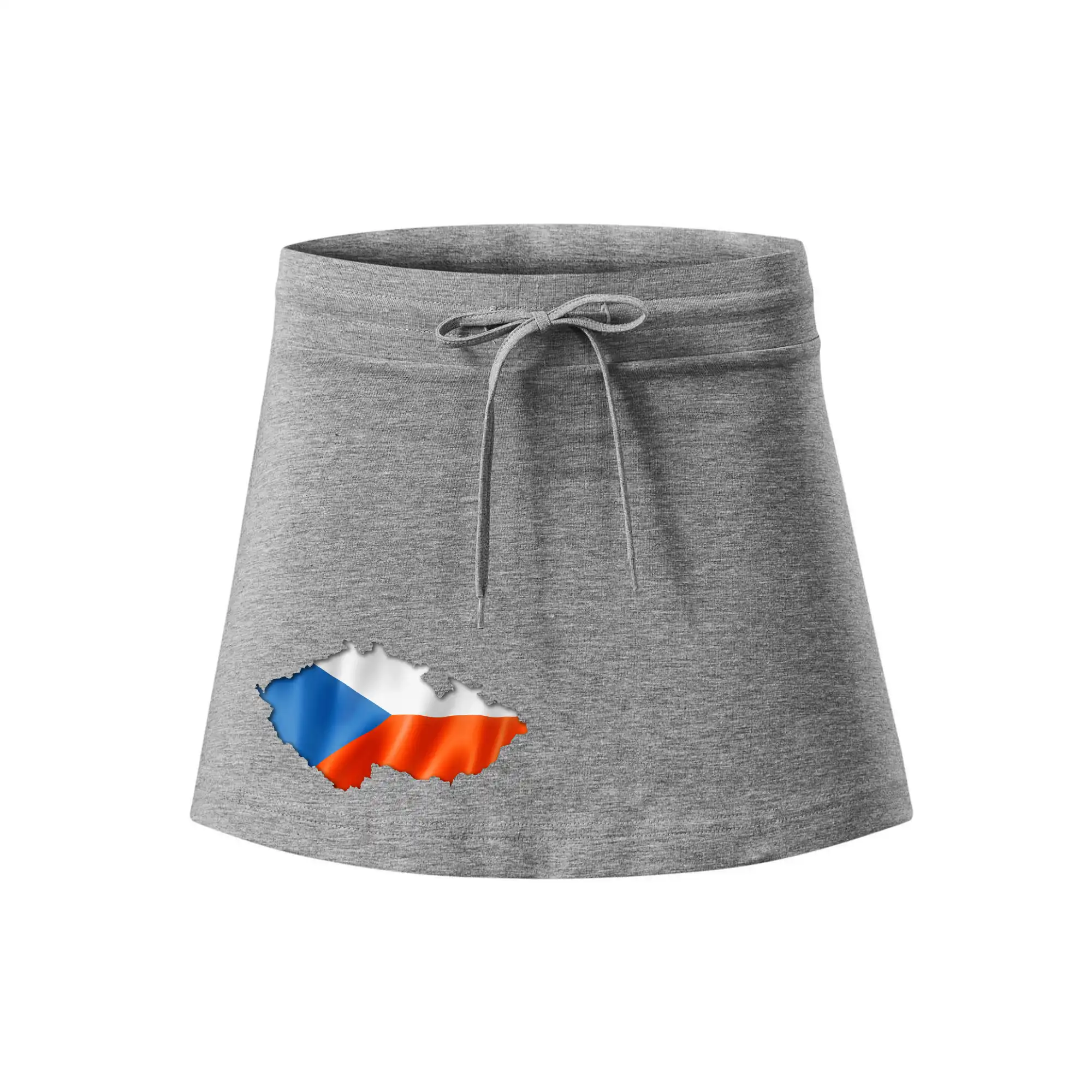 Česká vlajka v obrysu republiky