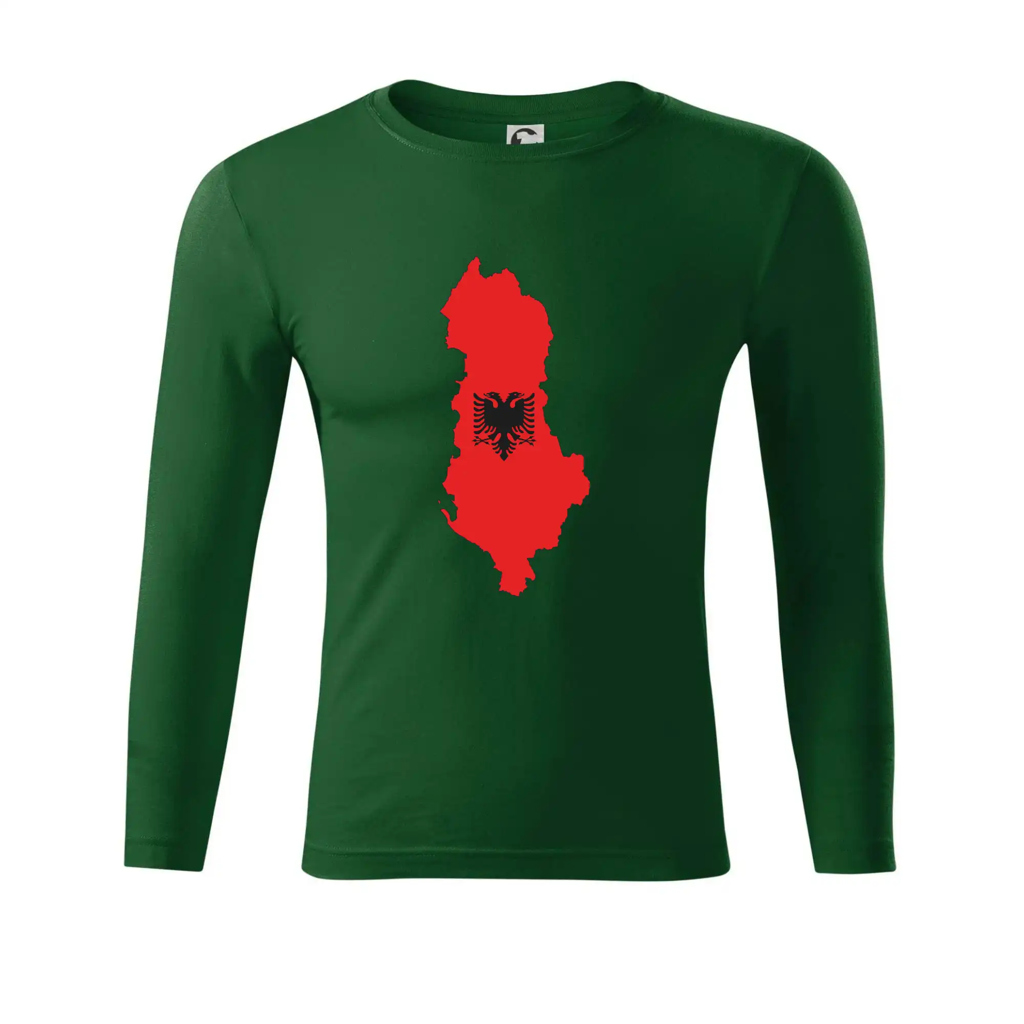 Albánie mapa a znak