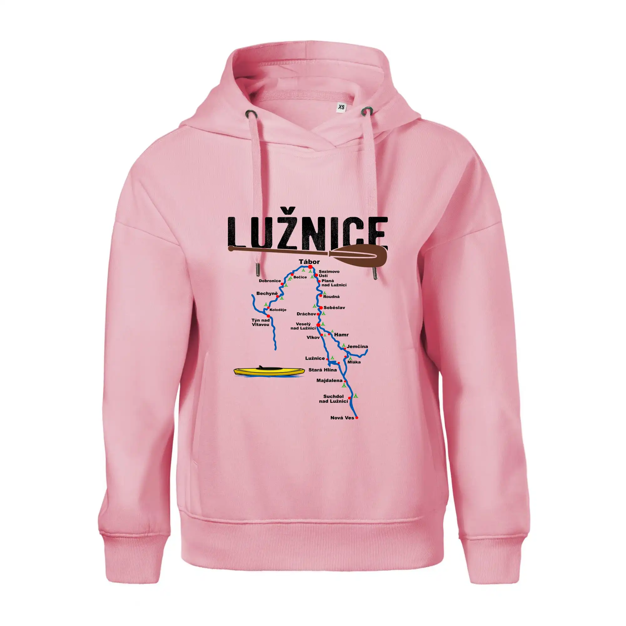 Mapa řeky Lužnice