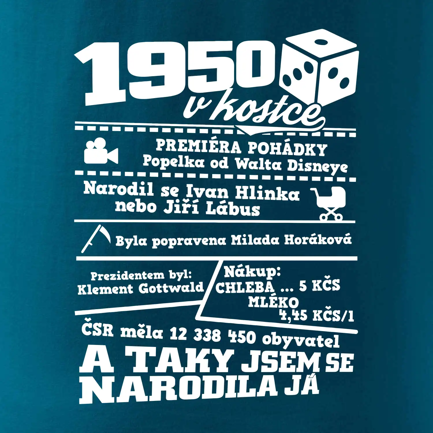 1950 v kostce