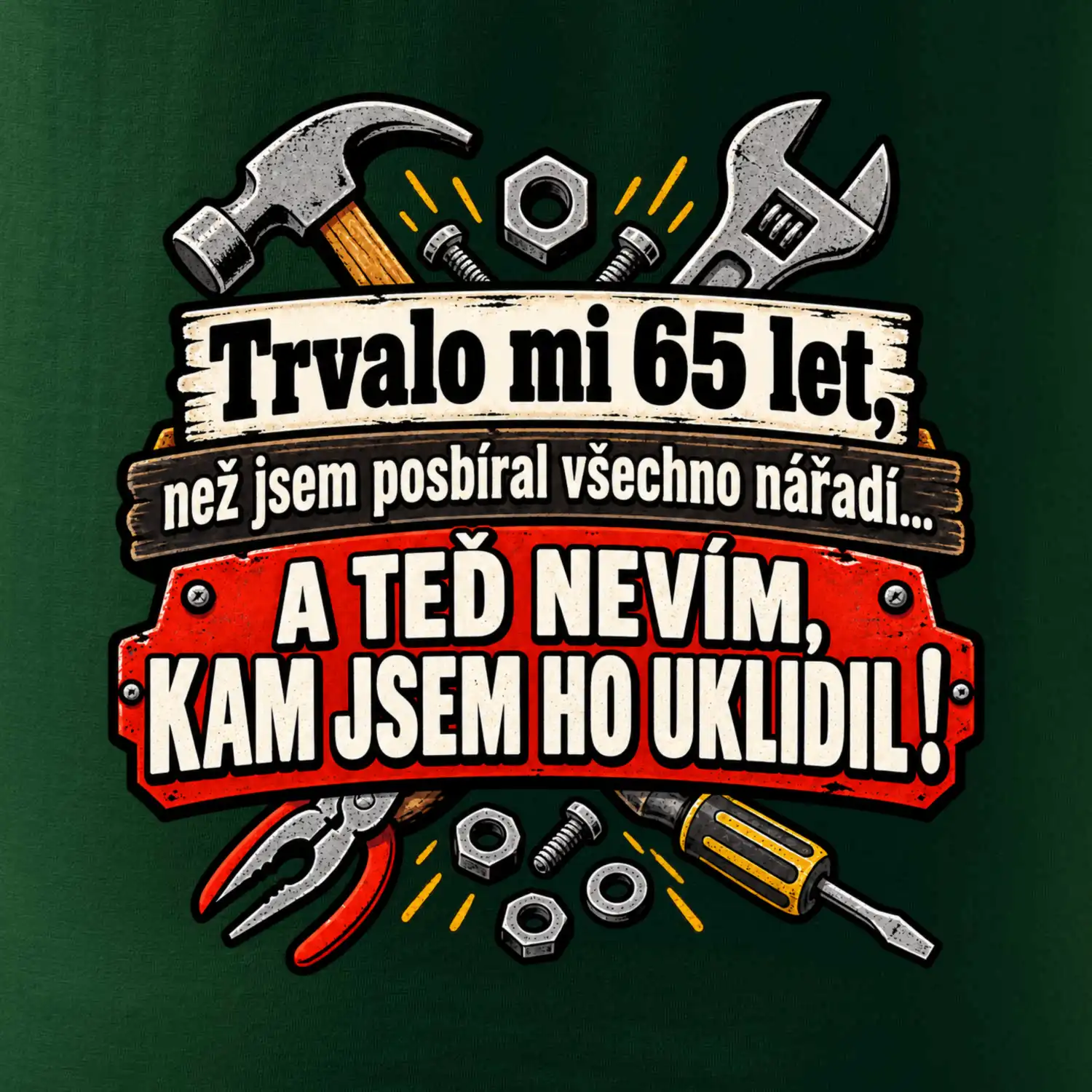 Trvalo mi  65 let, než jsem posbíral všechno nářadí