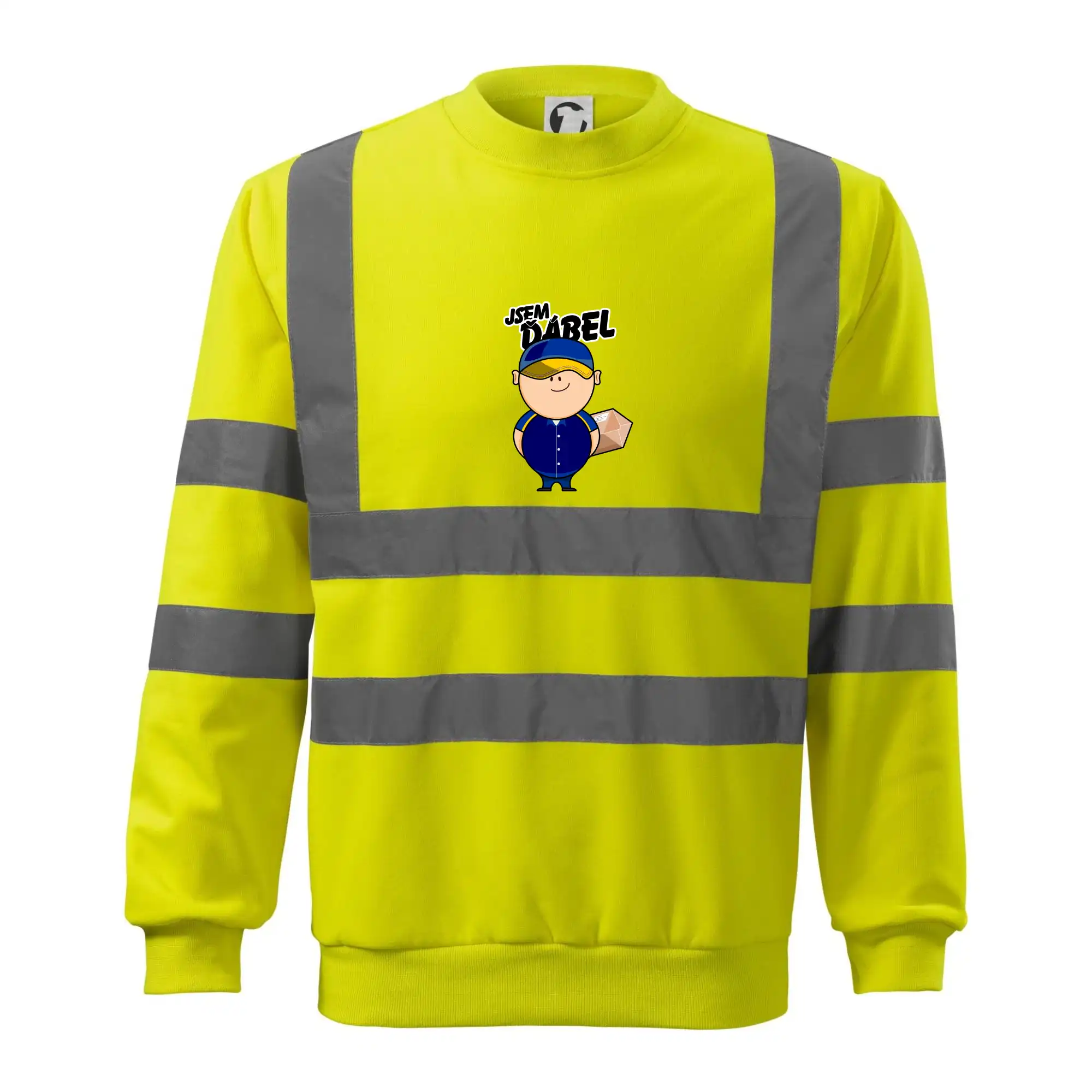 Jsem ďábel doručovatel modro žlutý