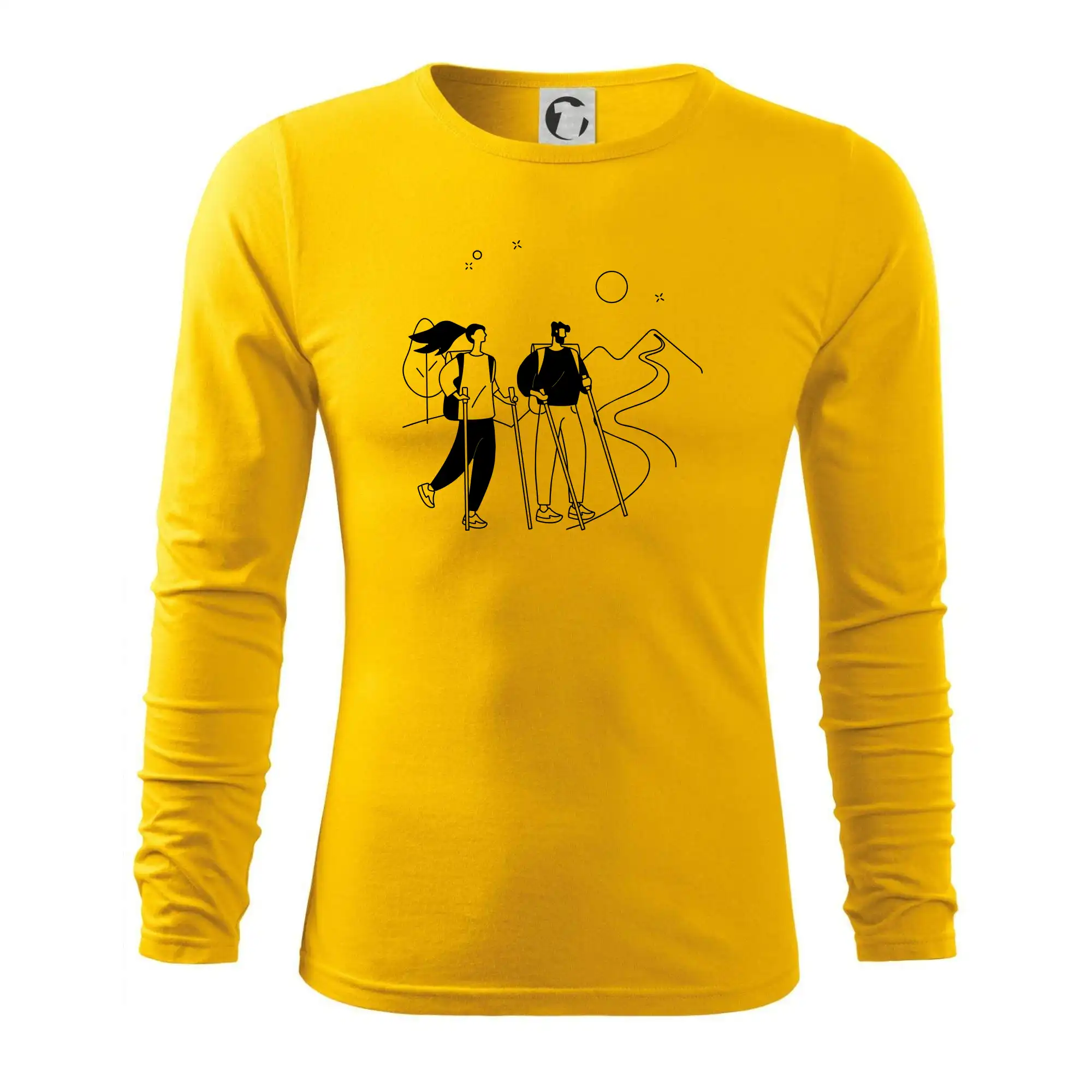 Kreslený pár na výletě