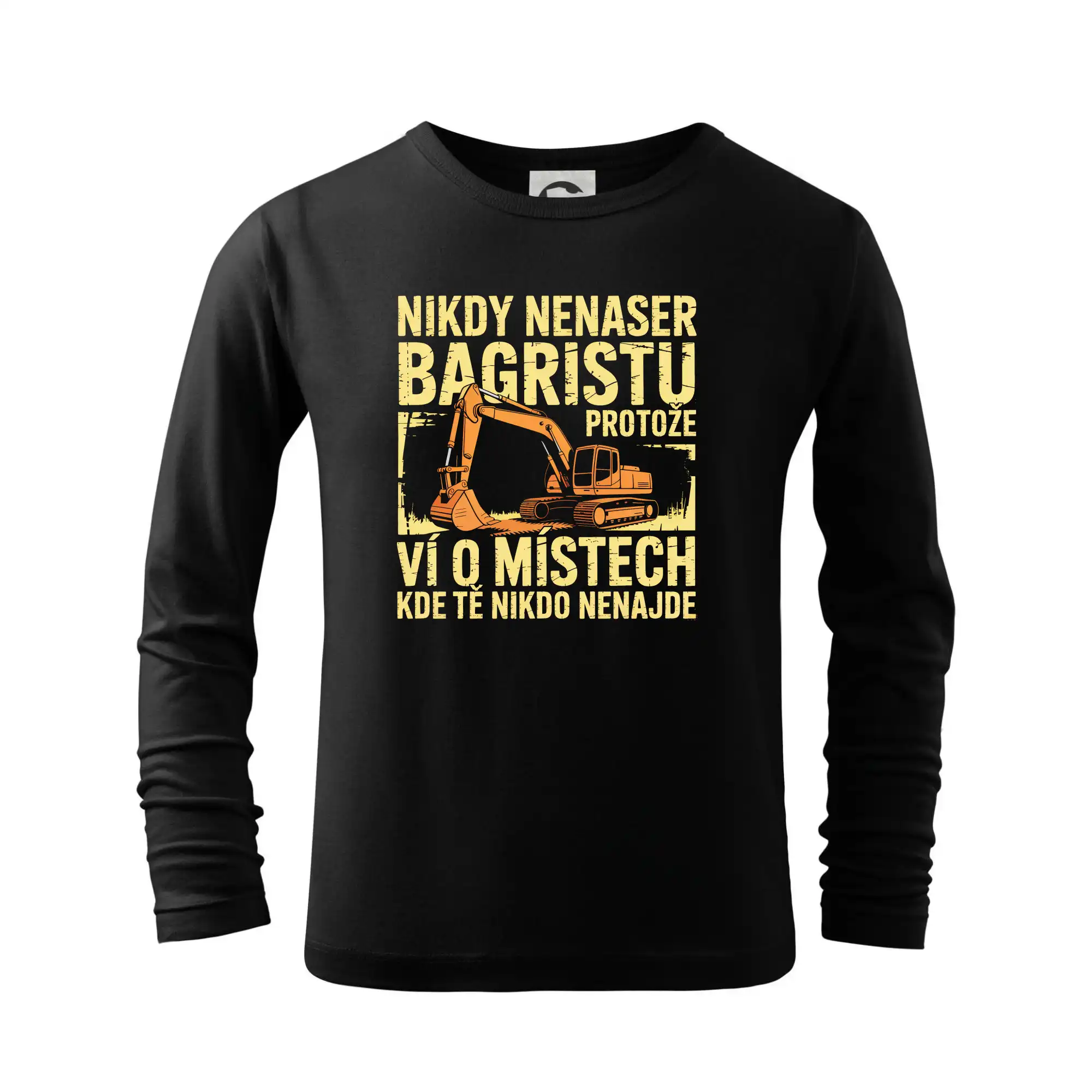 Velký bagr Nikdy Nenaser bagristu