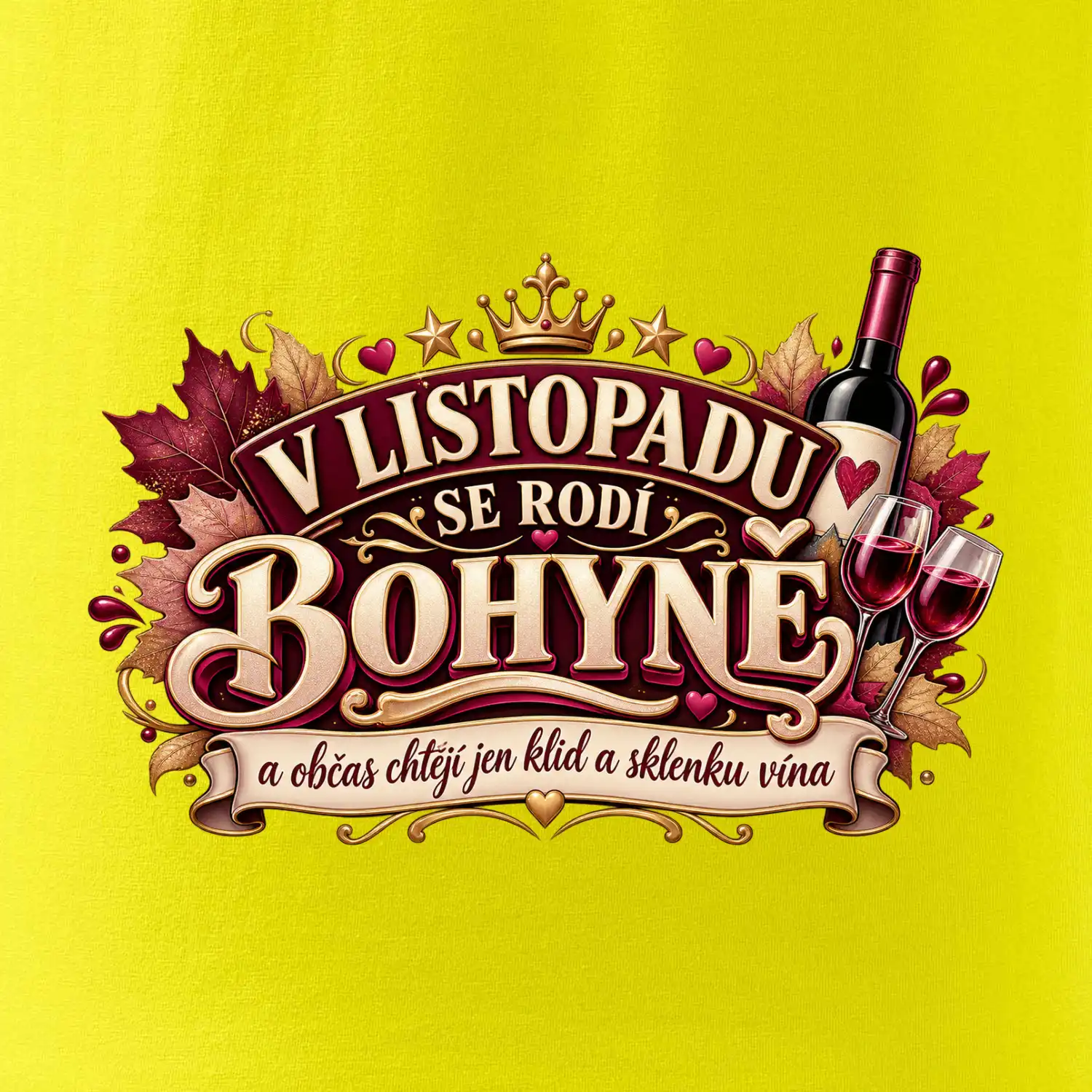 V listopadu se rodí bohyně vína