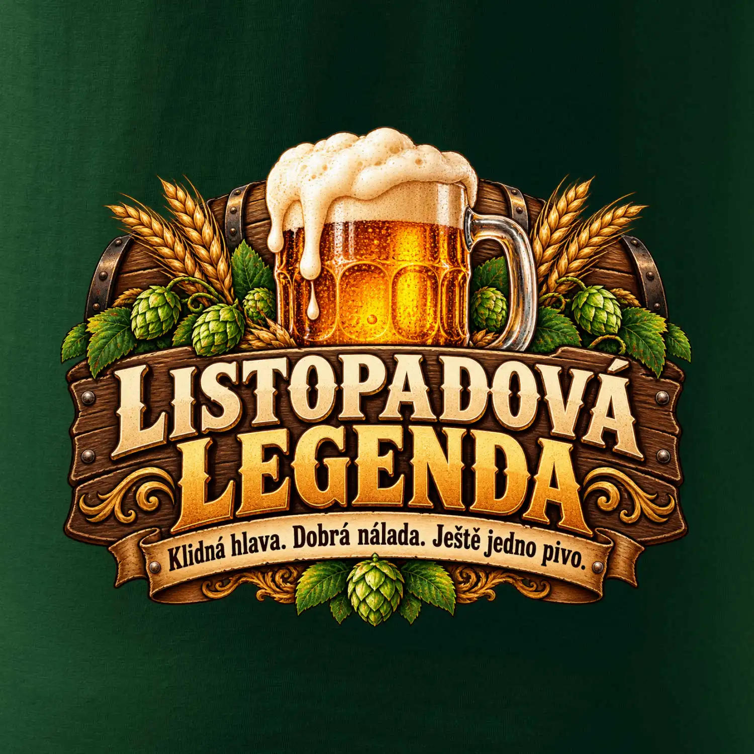Listopadová legenda pivo chmel a ječmen