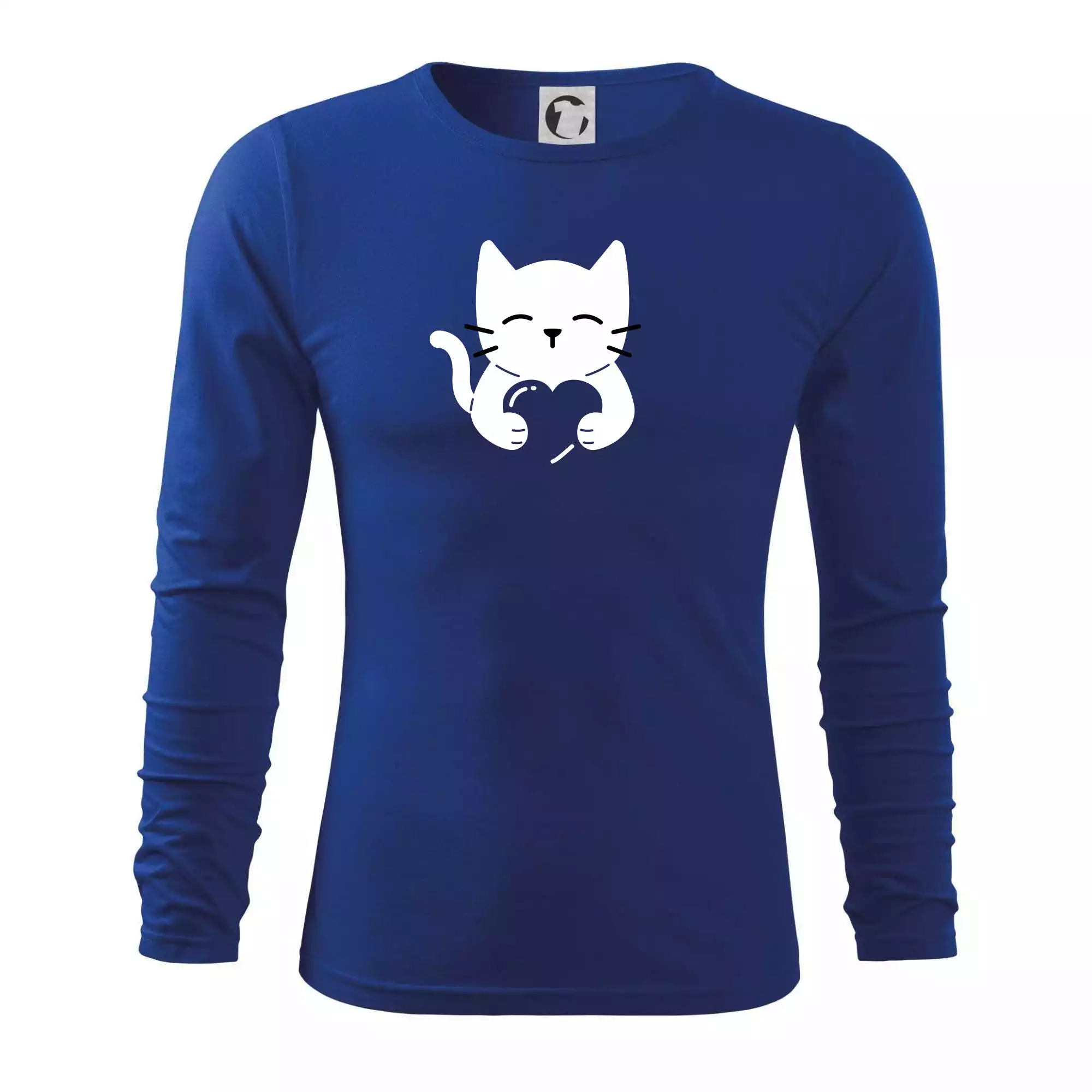Kočka drží srdce
