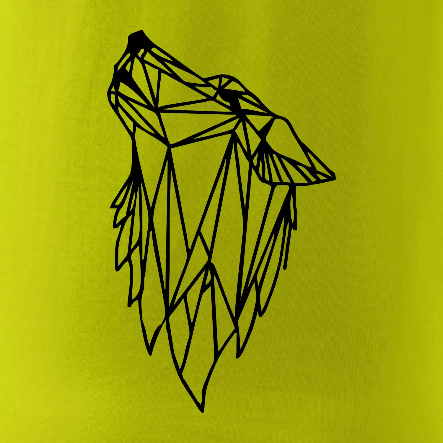 Geometrie - vlk - vyjící