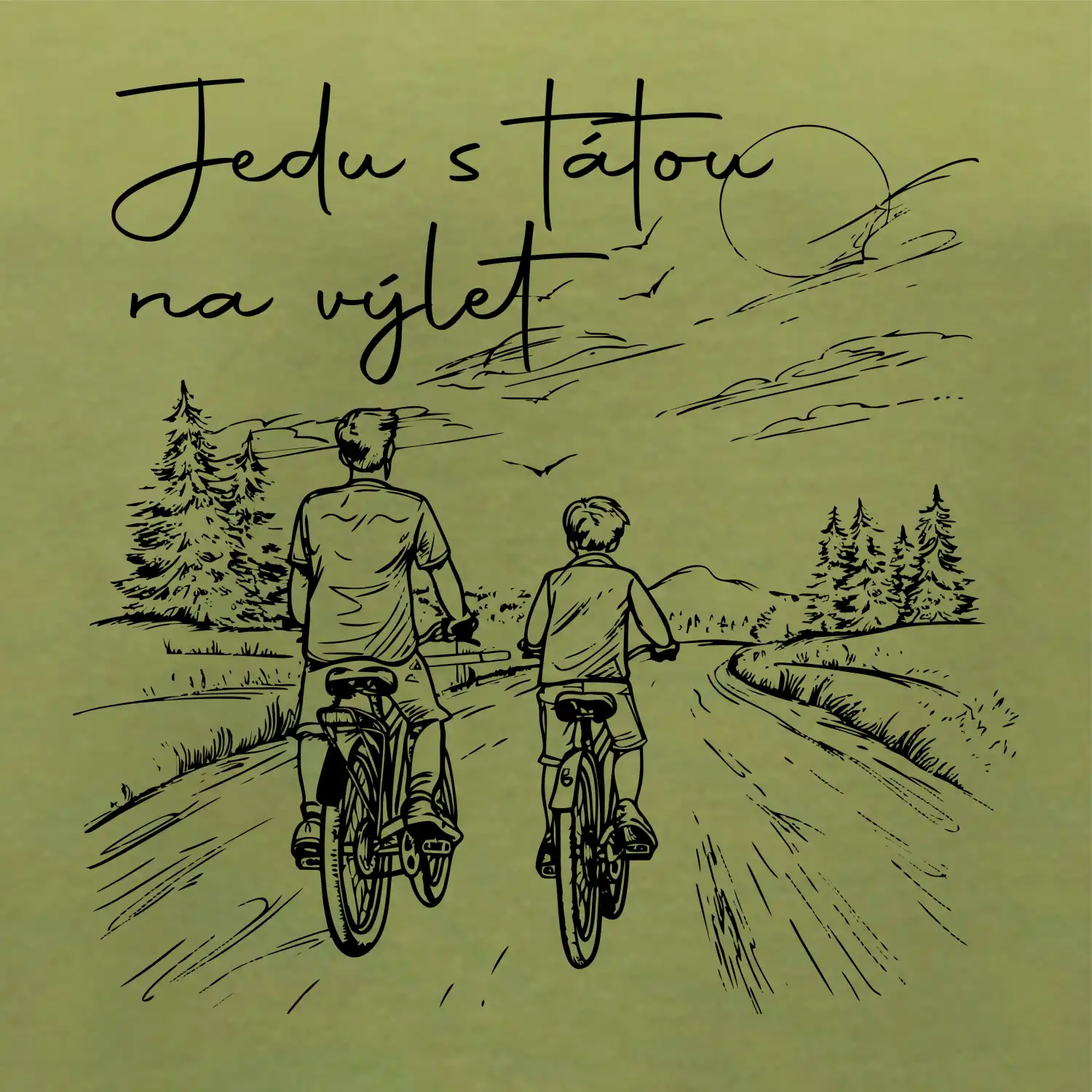 Cyklistika  - Jedu s tátou na výlet - Táta a syn