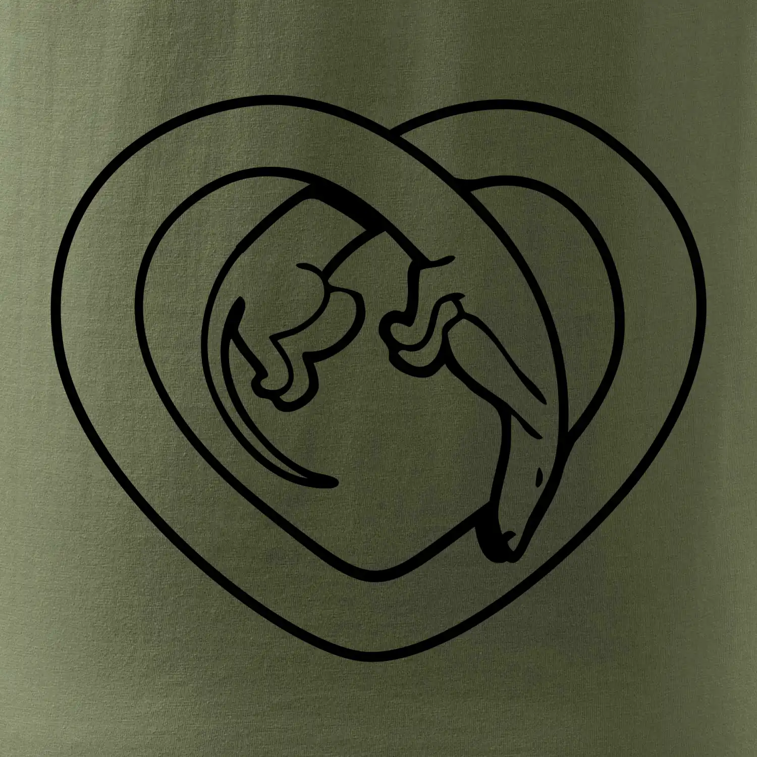 Jezevčík srdce - obrys