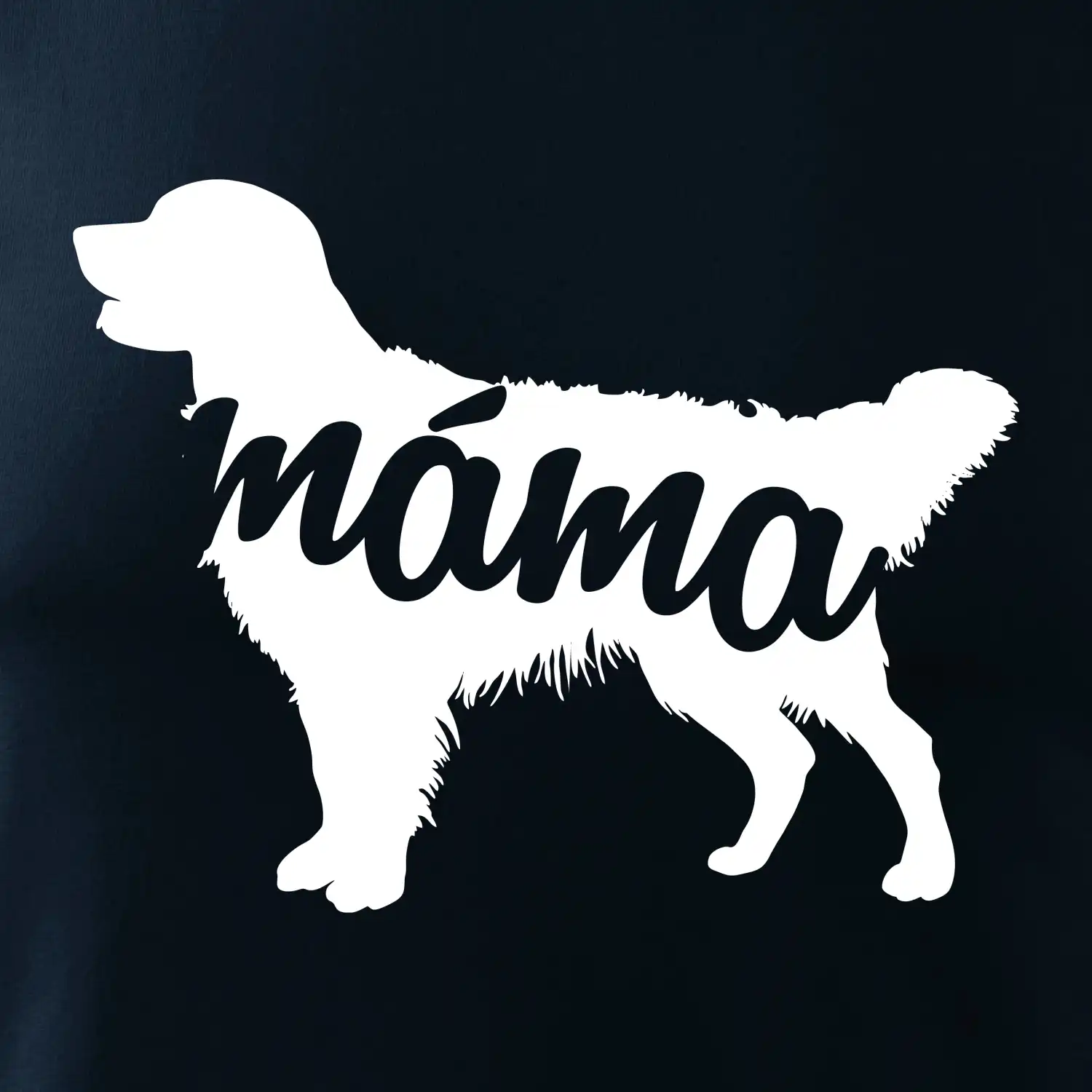 Zlatý retrívr máma obrys