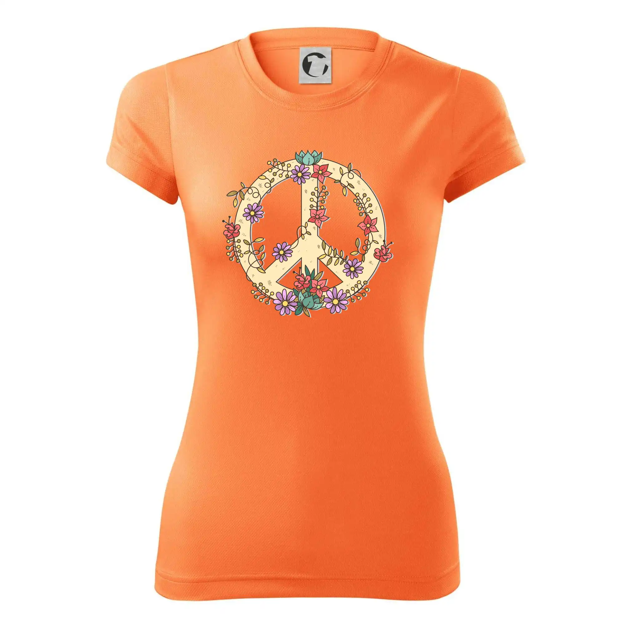 Peace symbol pískový