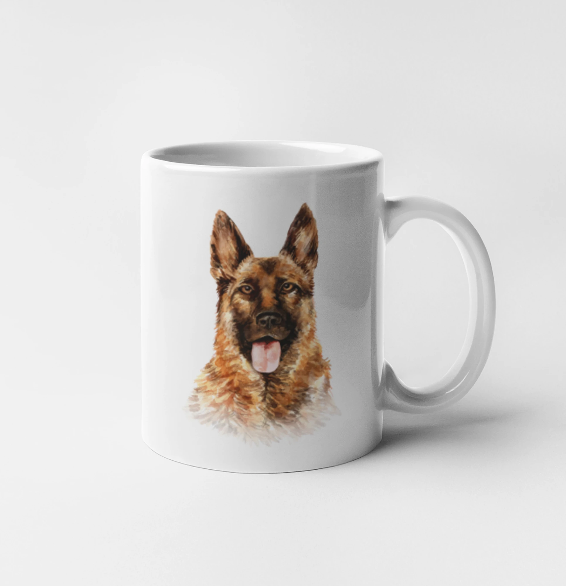 German shepherd - vodová barva