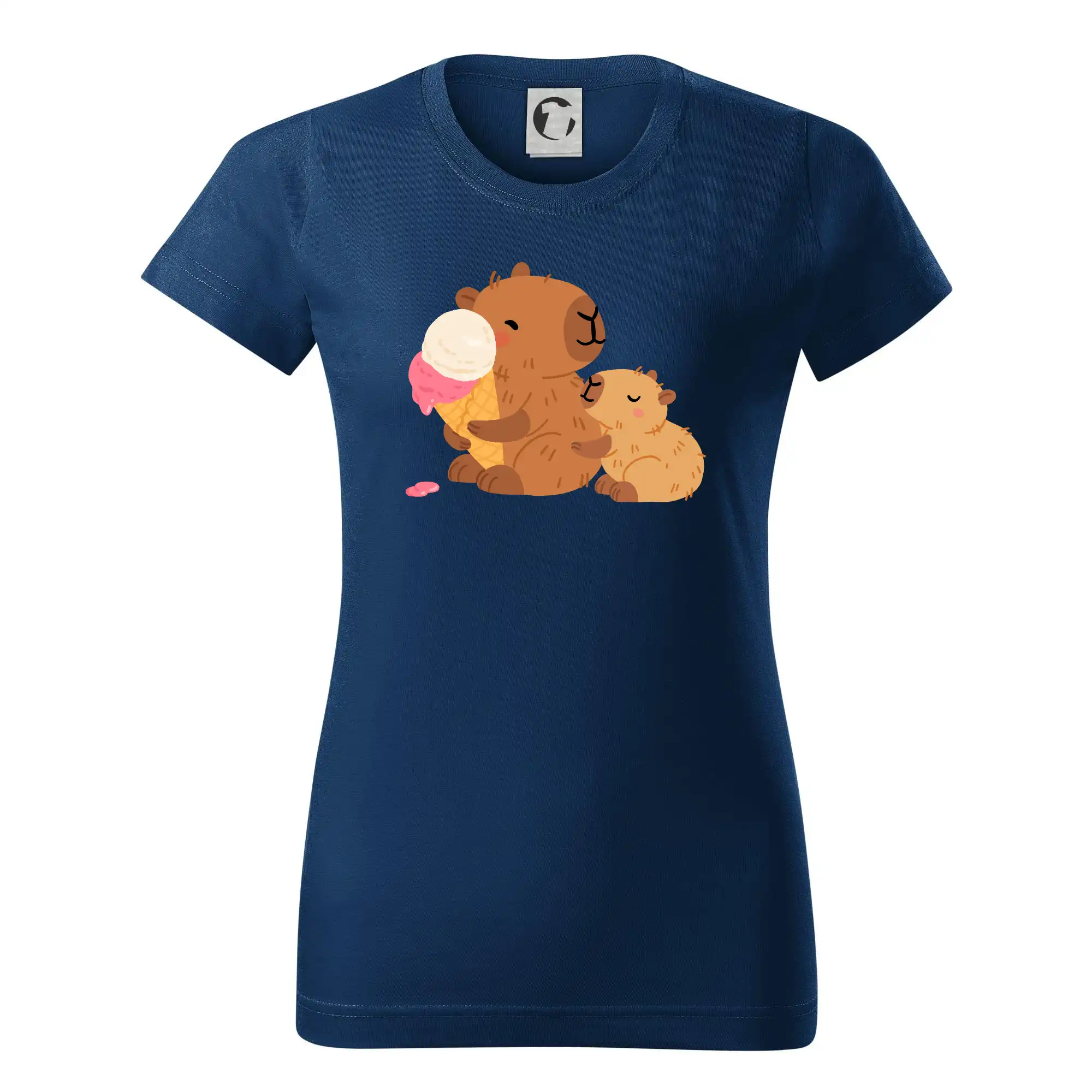 Kapybara se zmrzlinou