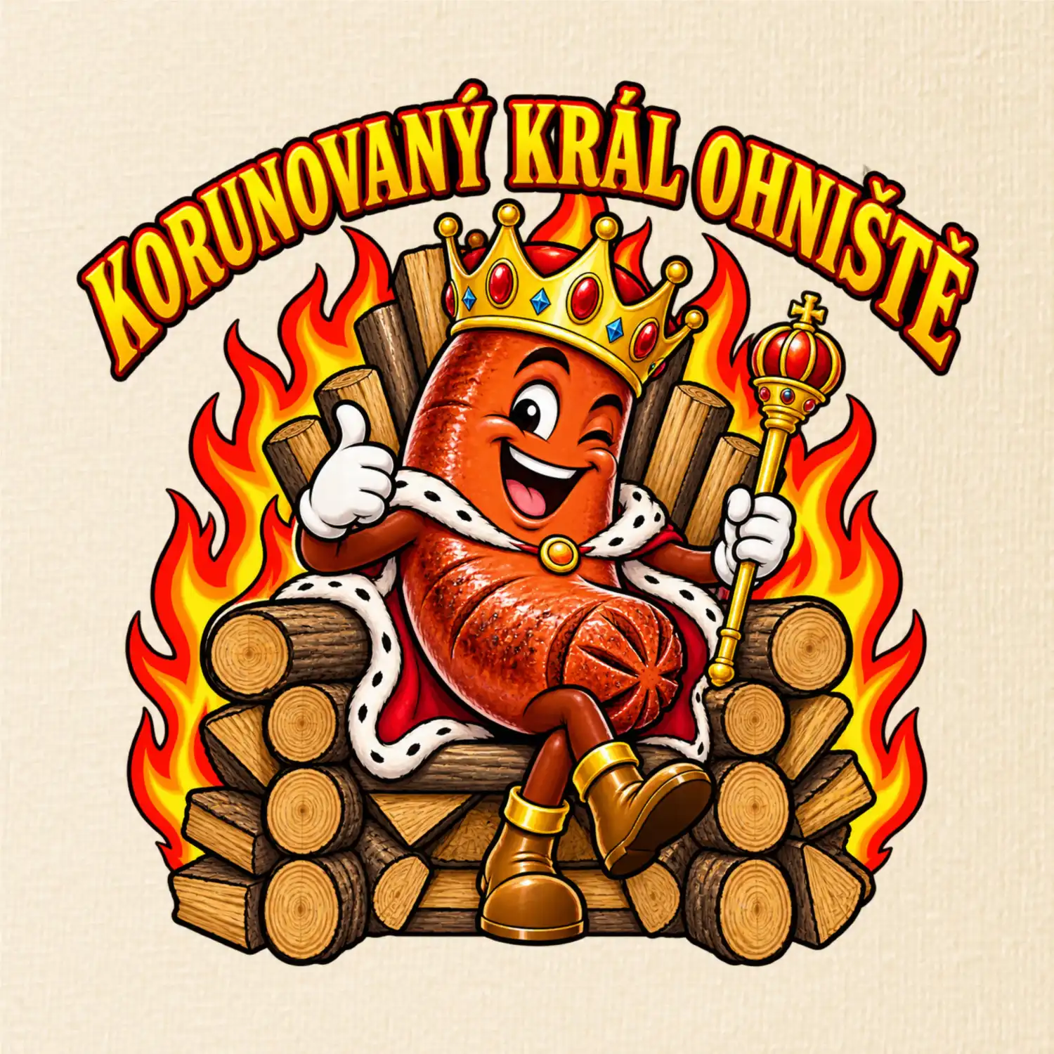 Korunovaný král ohniště